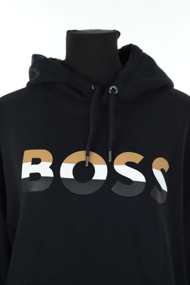 Cotton sweatshirt BOSS - SECONDE MAIN Black