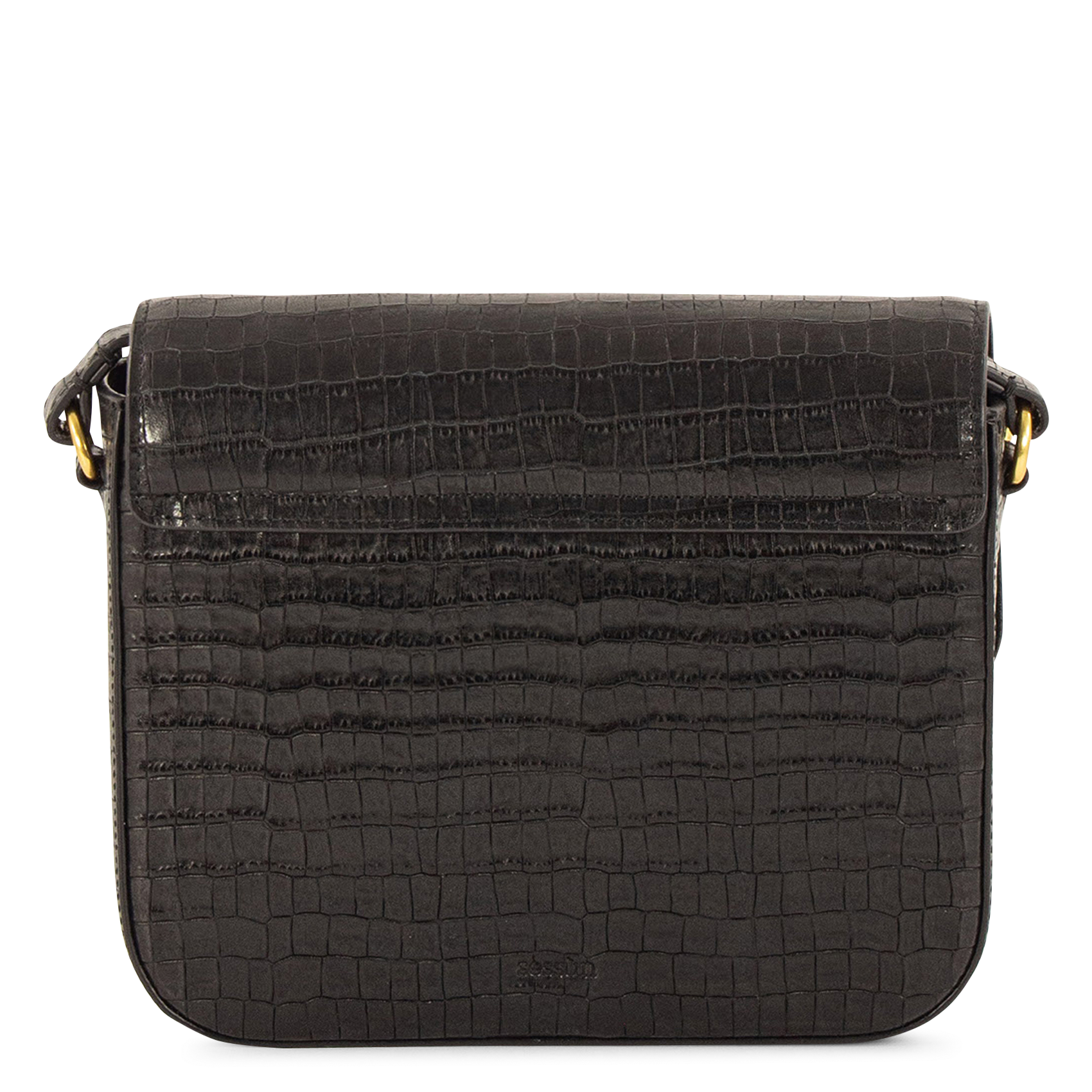 Sac bandoulière en cuir SESSUN Noir