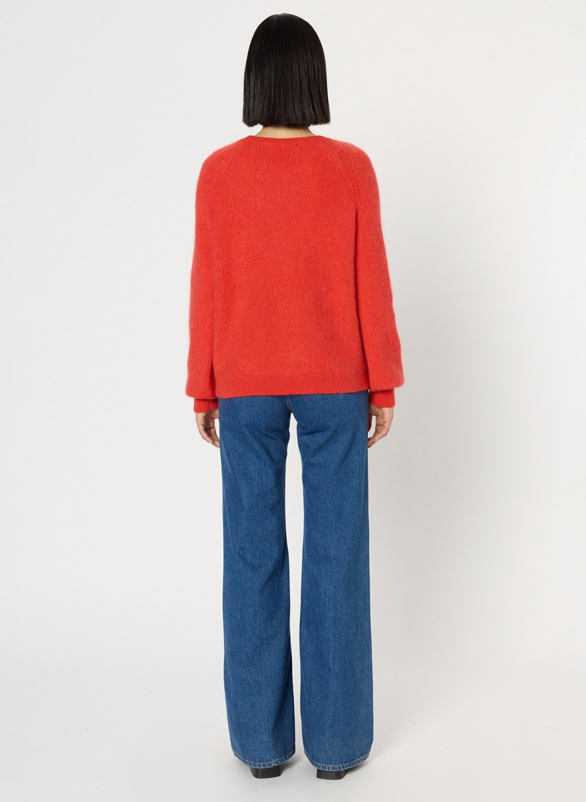 Pull col rond en laine mélangée GERARD DAREL Rouge