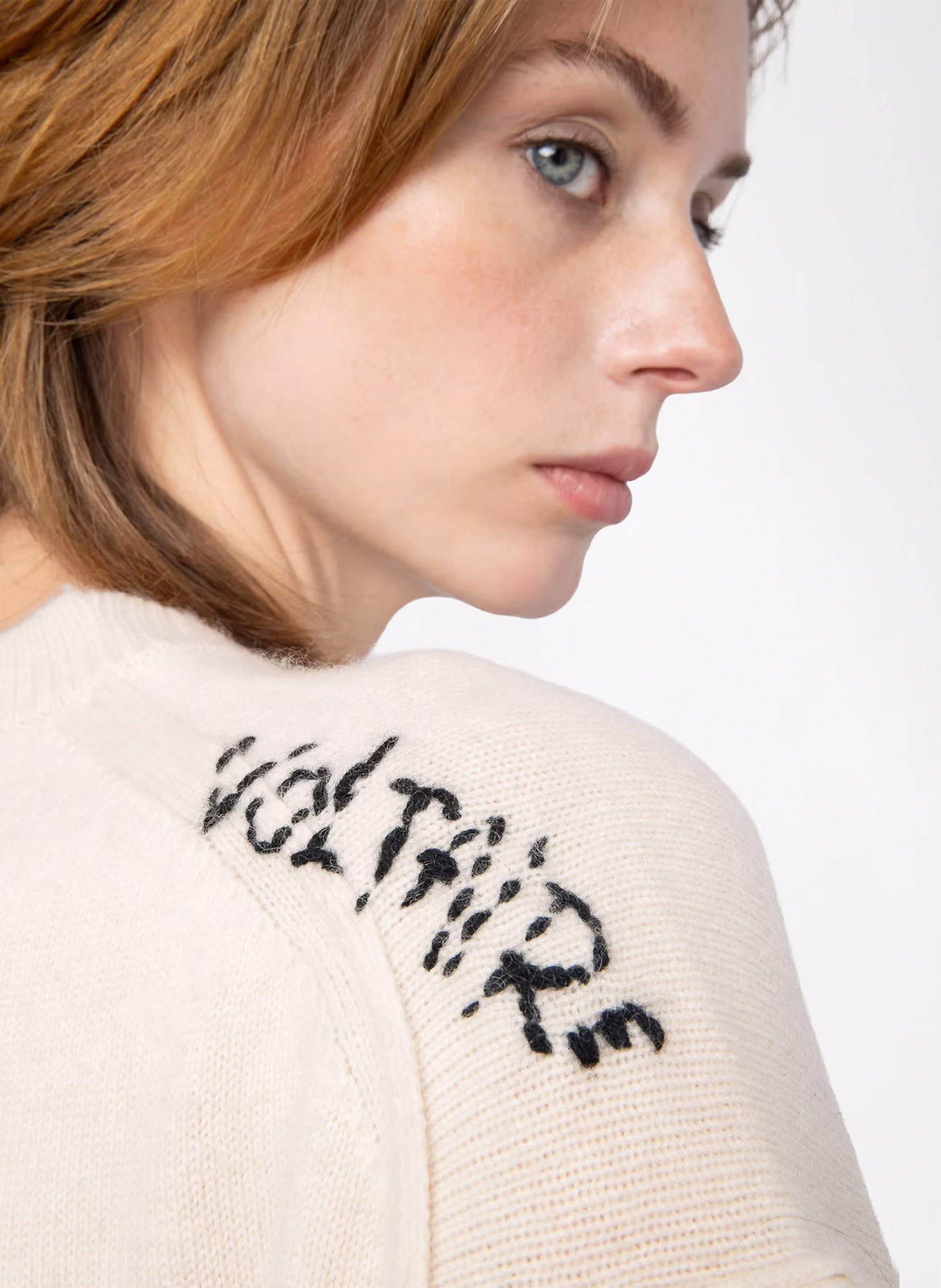 Maglione girocollo in cashmere ZADIG&VOLTAIRE Bianco