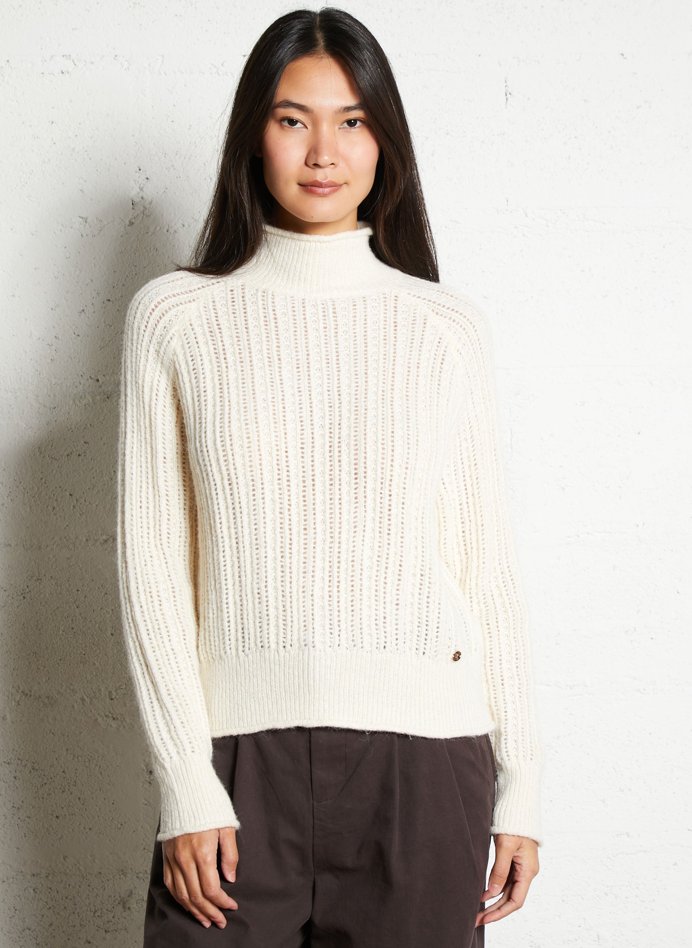 Oversize-Pullover mit Stehkragen LA PETITE ETOILE