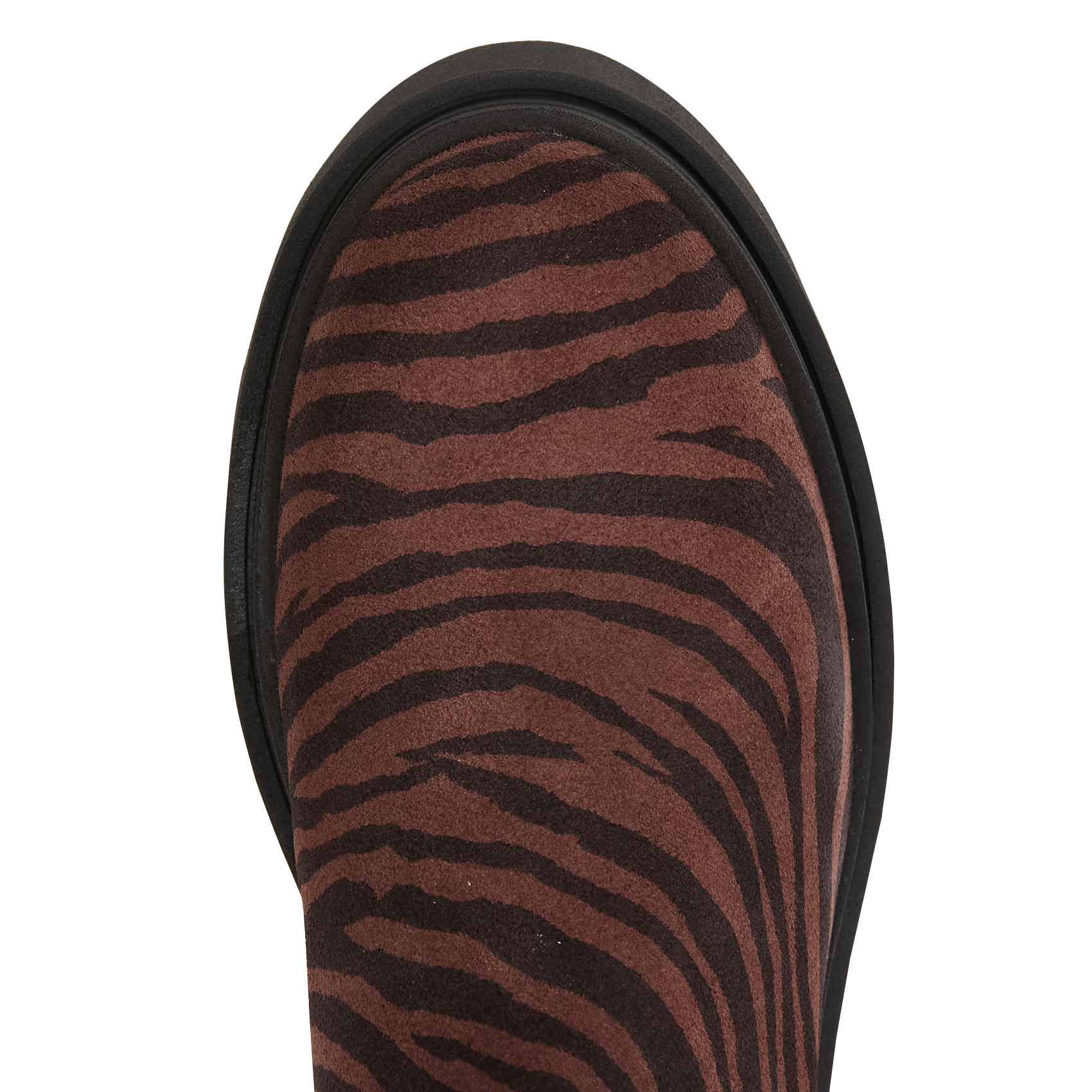 Bottines en cuir velours imprimé I CODE Noir