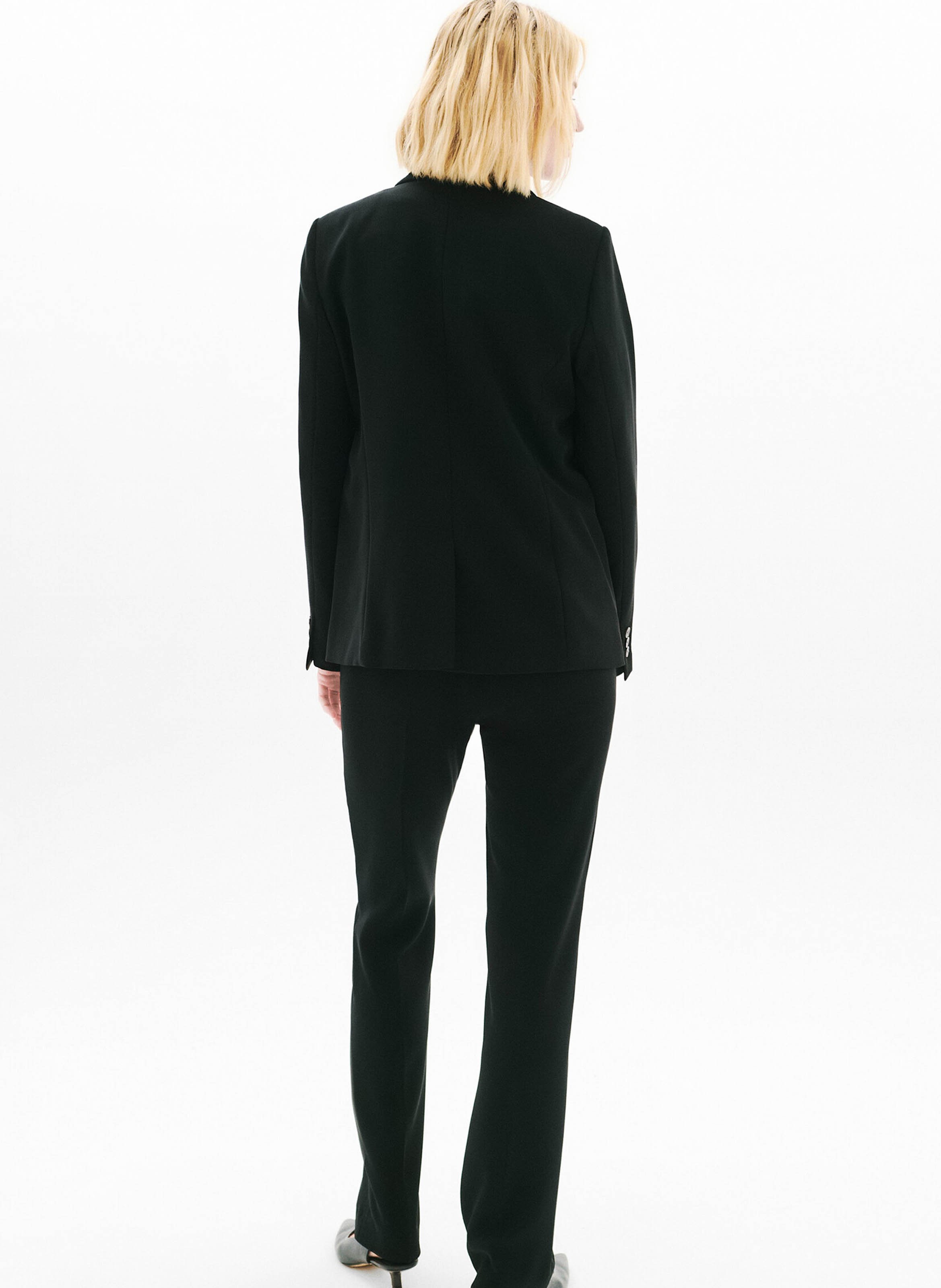 Fitted jacket with tailored collar CAROLL Black