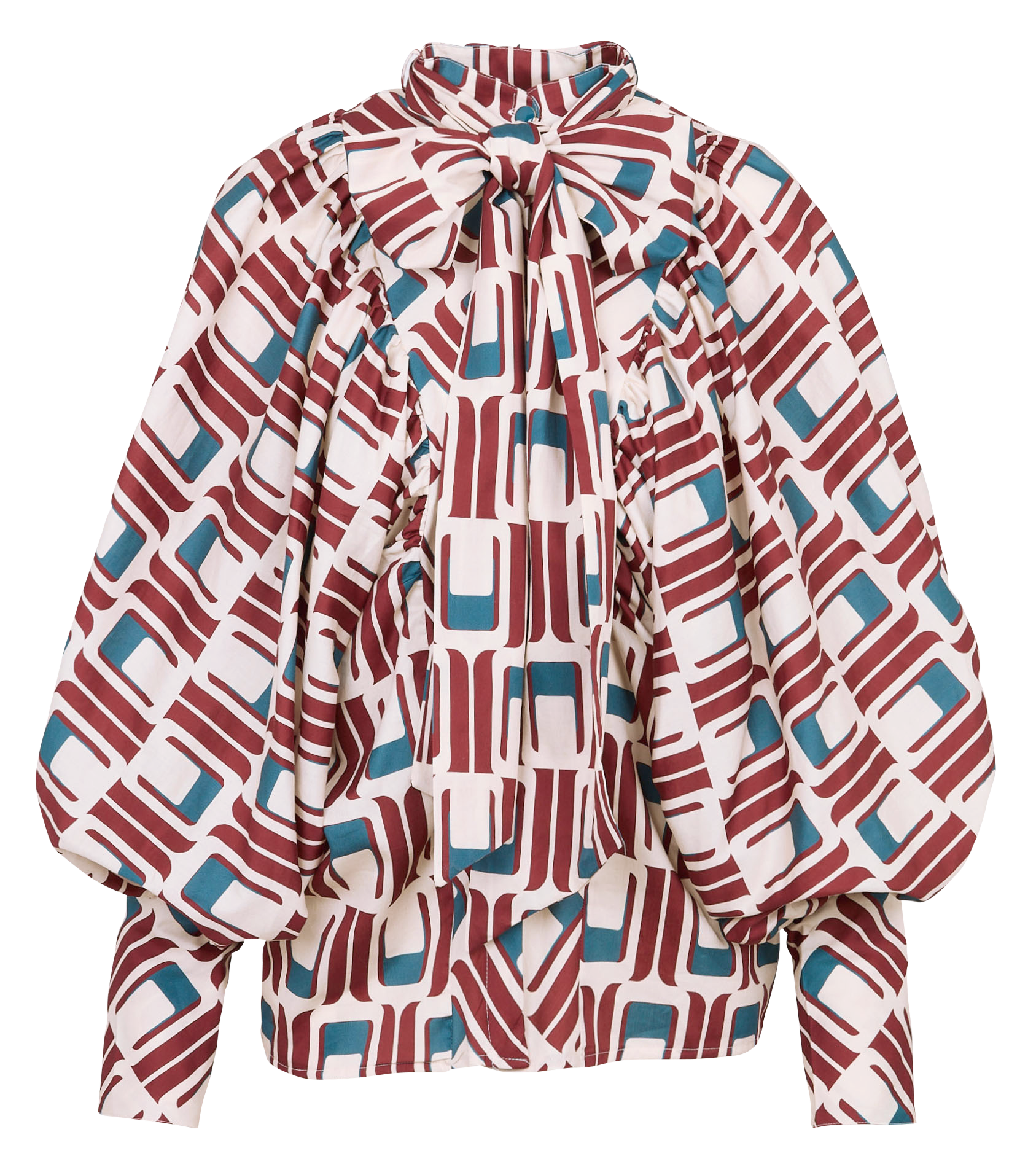 Blouse imprimée col montant  THE LABEL EDITION Multicolore