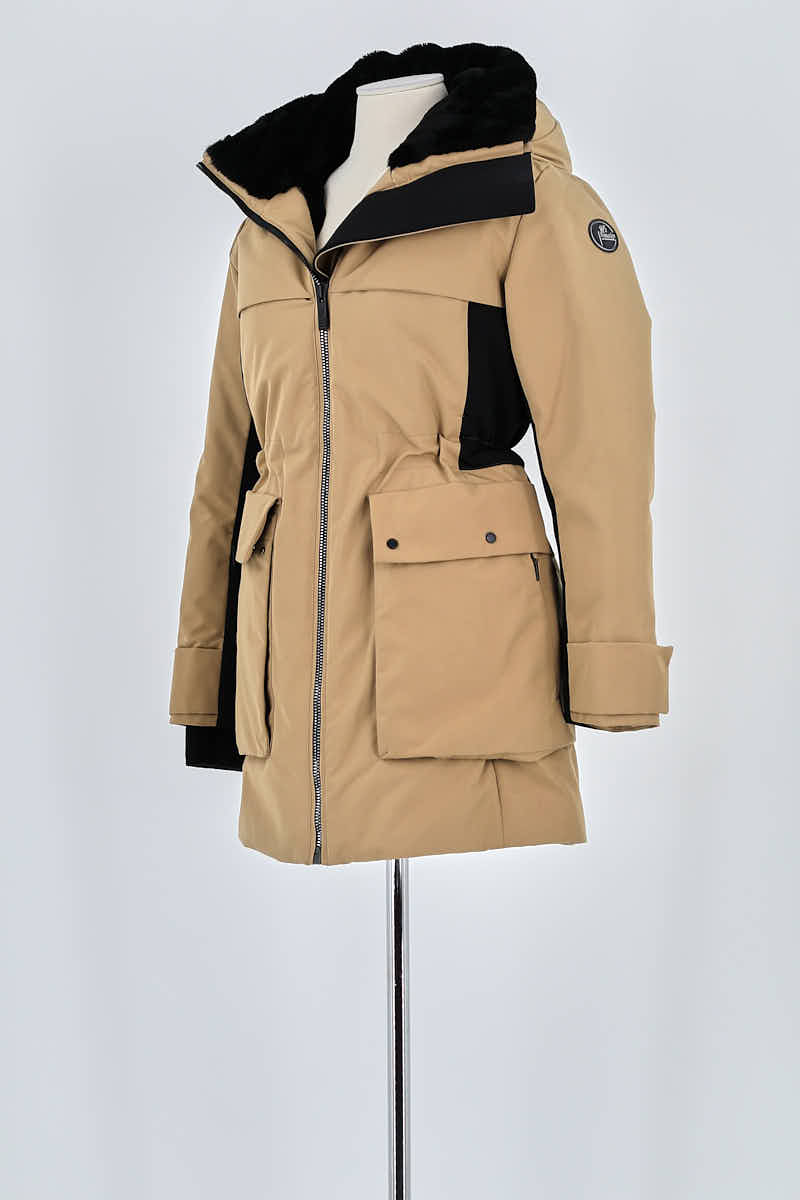 Lightweight quilted padded jacket with high neck FUSALP - Seconde main Beige