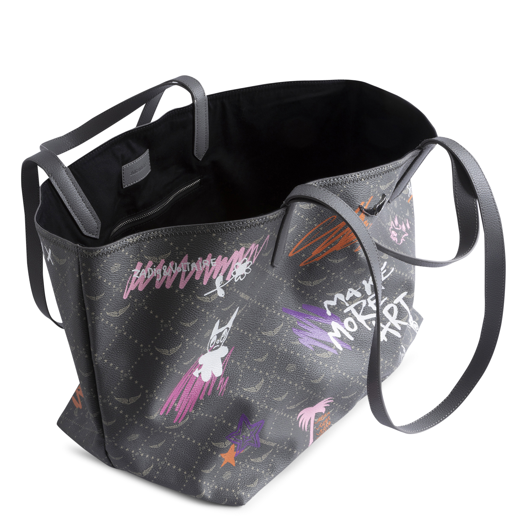 Printed tote bag ZADIG&VOLTAIRE Grey