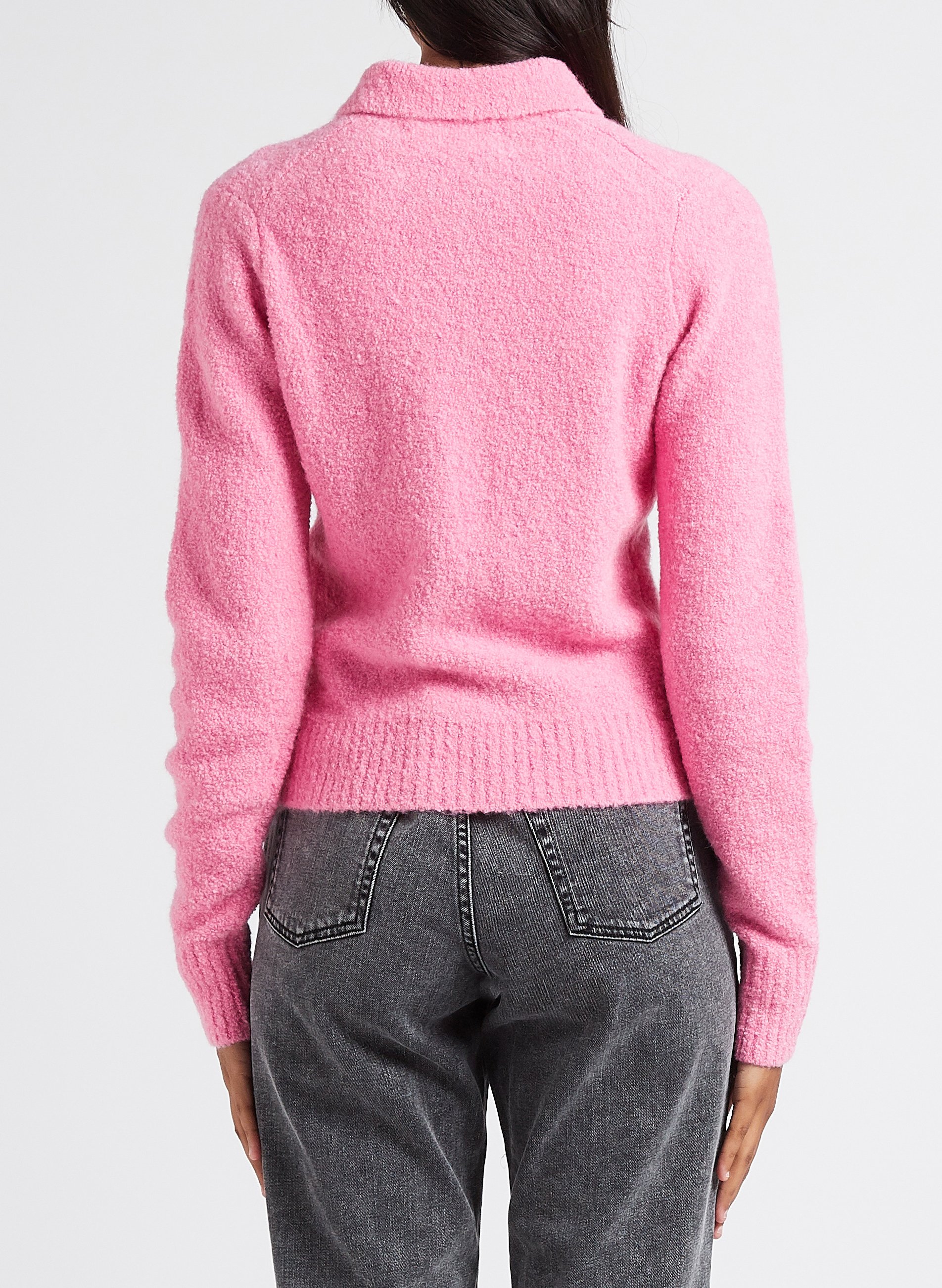 Trui met polokraagje | wolblend met alpaca SAMSOE SAMSOE Roze