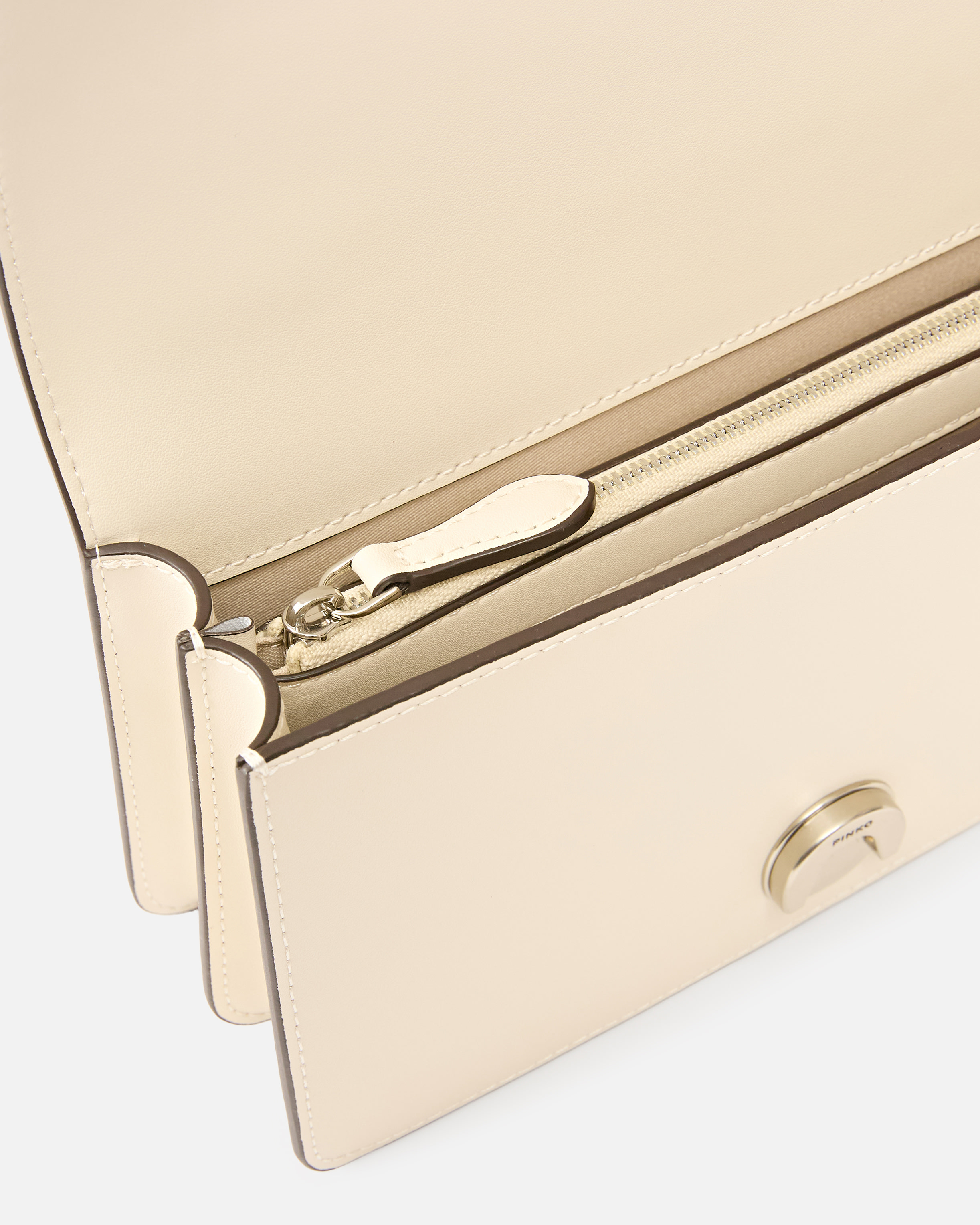 Small Love Bag One leather shoulder bag Silver