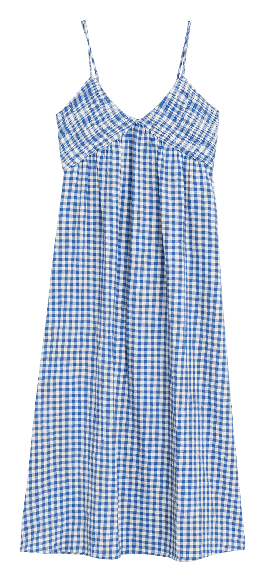 Langes Kleid mit V-Dekolleté INDI & COLD Blau