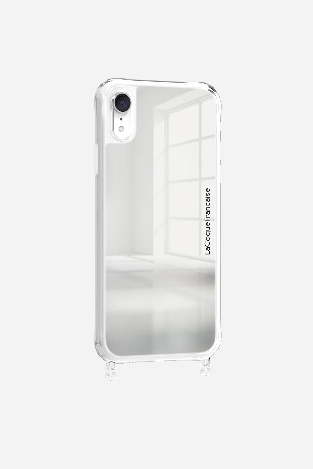 Coque de téléphone miroir avec anneaux pour iphone xr LA COQUE FRANCAISE Argent