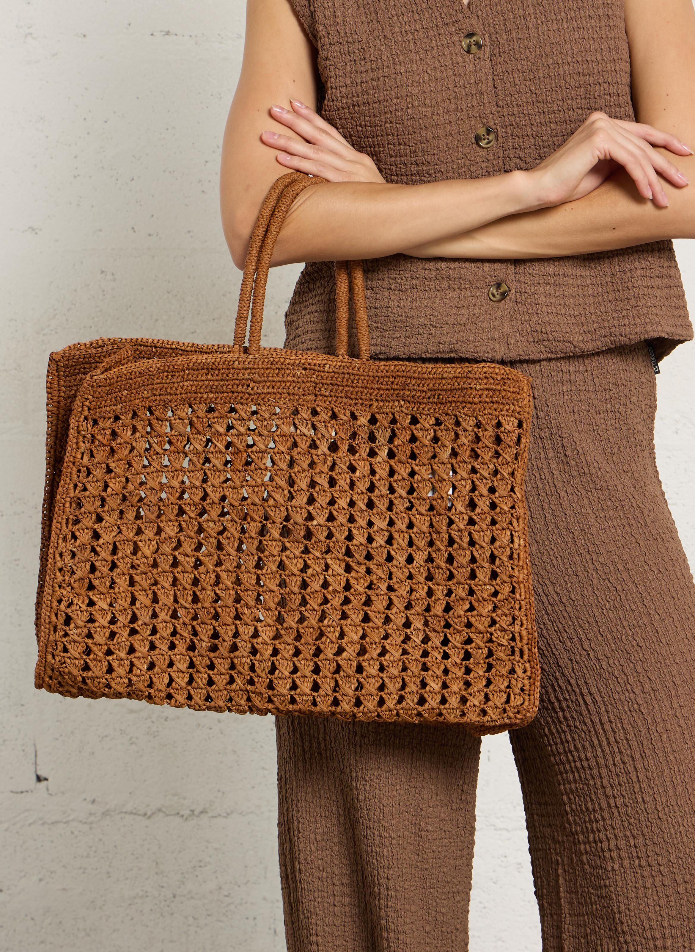 Cabas en raphia CAMALYA Beige