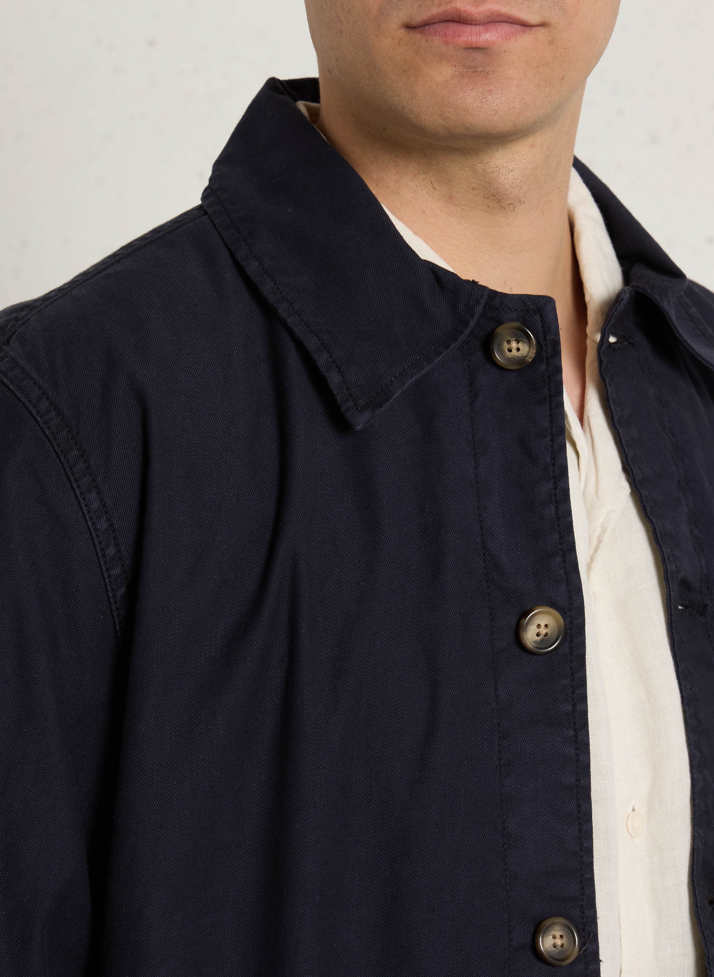 Chemise col classique en coton GANT Bleu