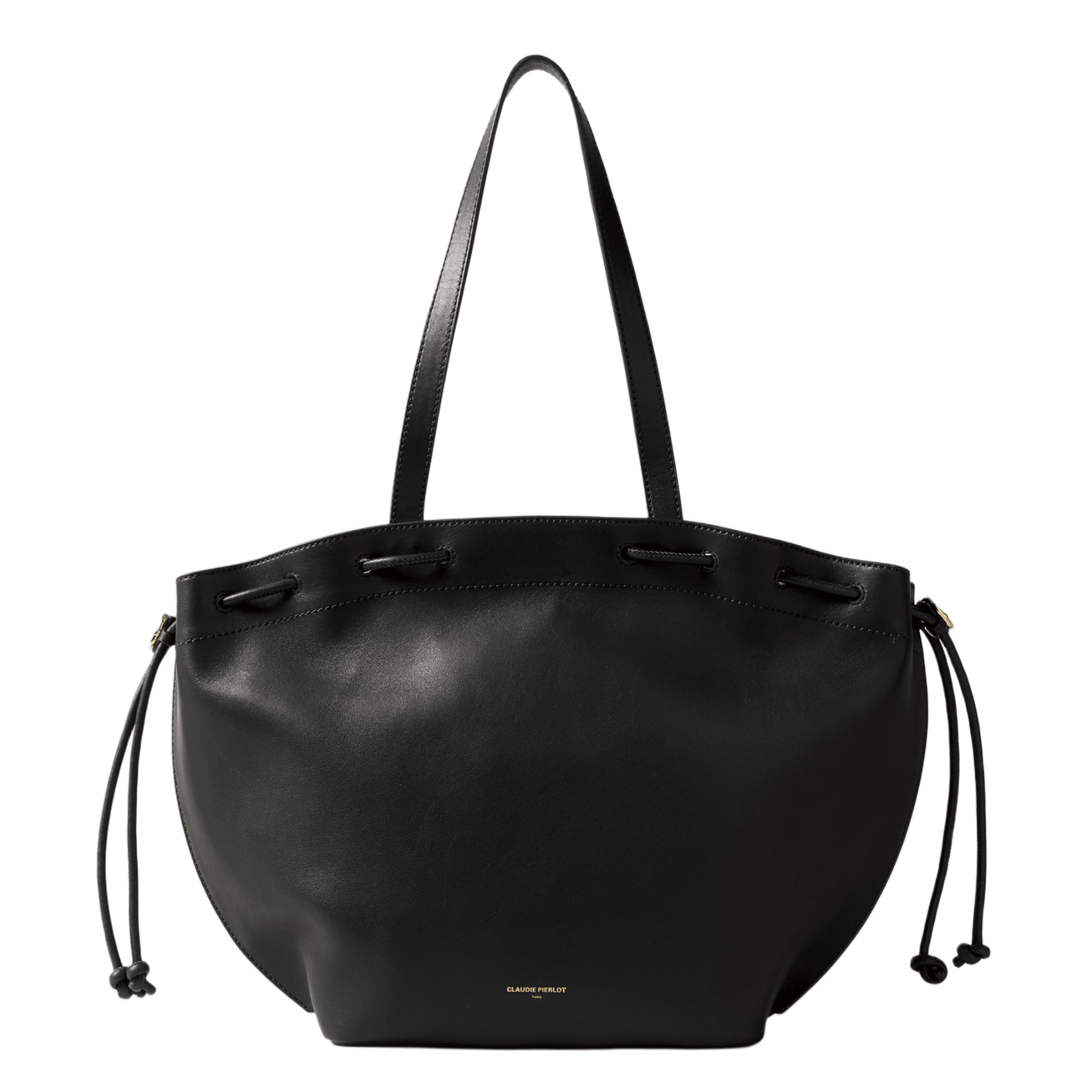 Sac porté épaule en cuir CLAUDIE PIERLOT Noir