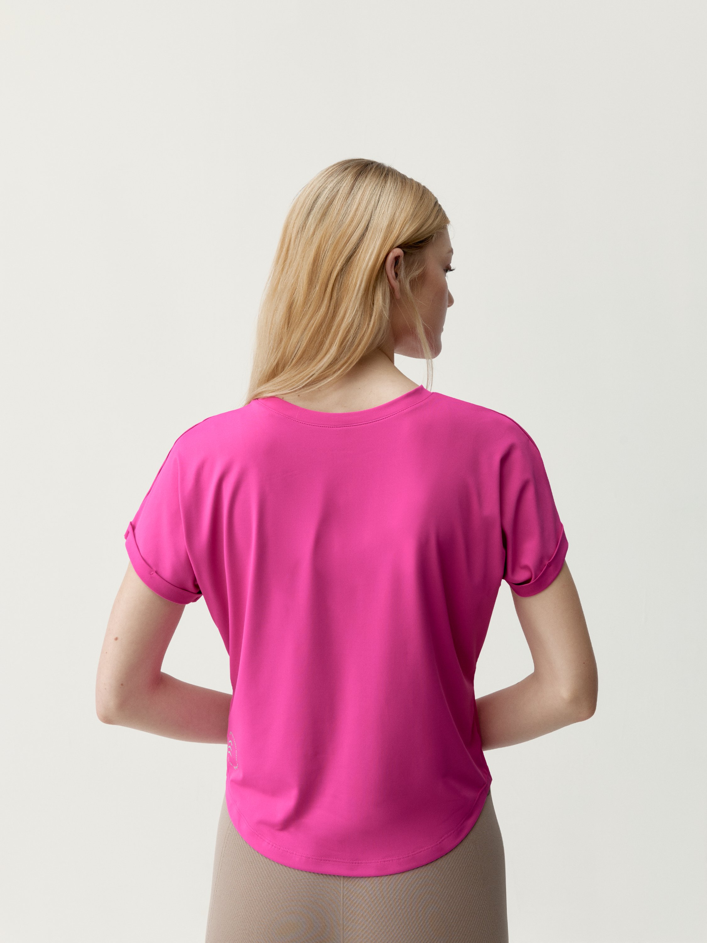 Short-sleeved azami t-shirt BORN Pink