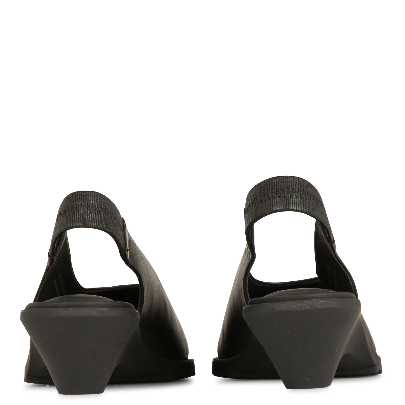 Escarpins semi-ouvertes en cuir  CAMPER Noir