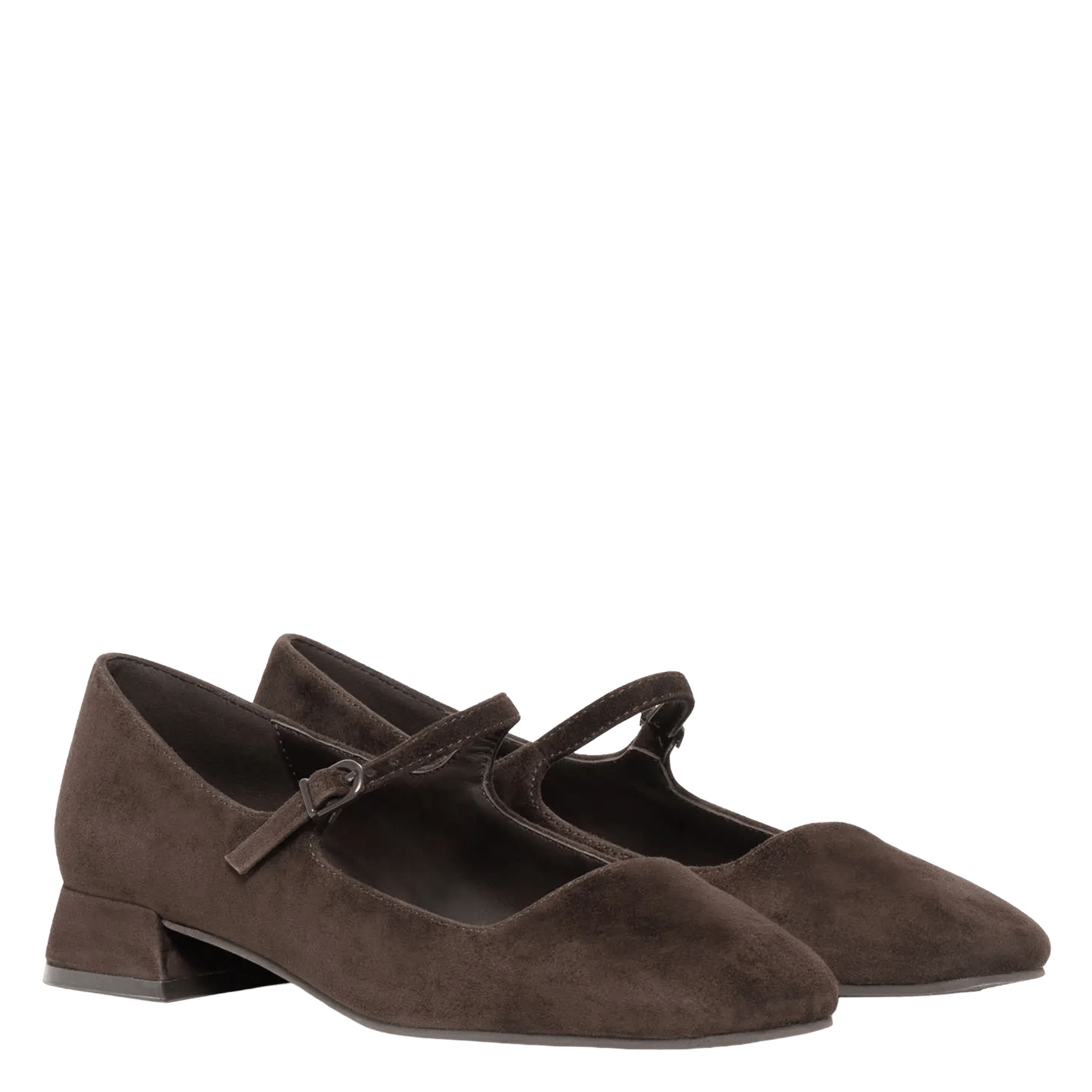 Ballerinas mit Riemchen aus Wildleder BOCAGE Braun