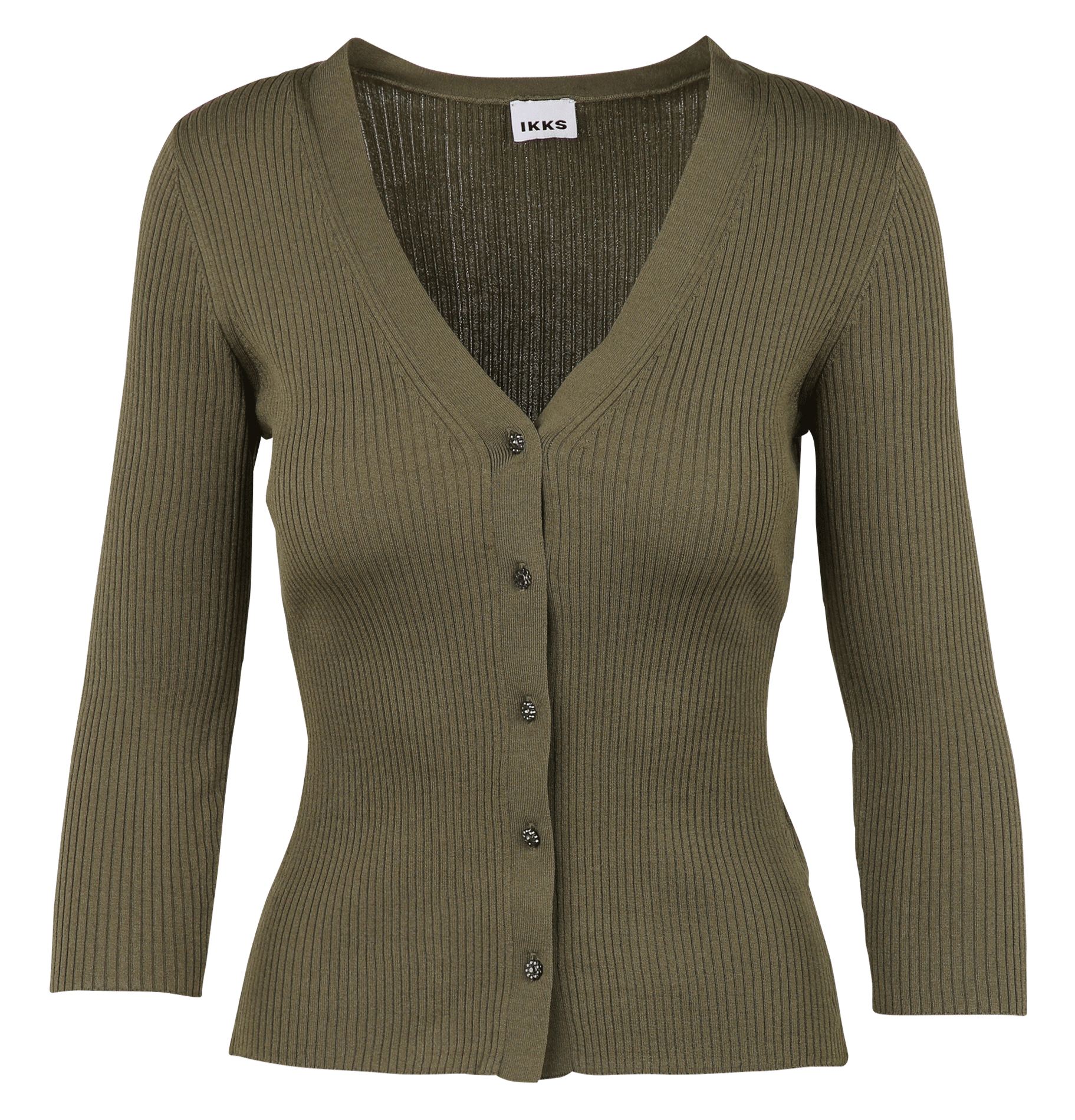 Buttoned V-neck cardigan IKKS