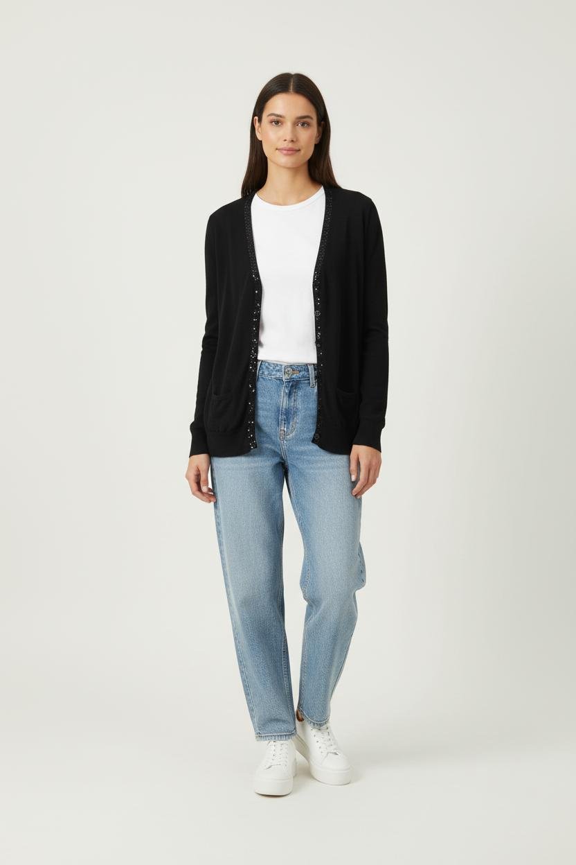 Cardigan TARA JARMON - Seconde Main Black