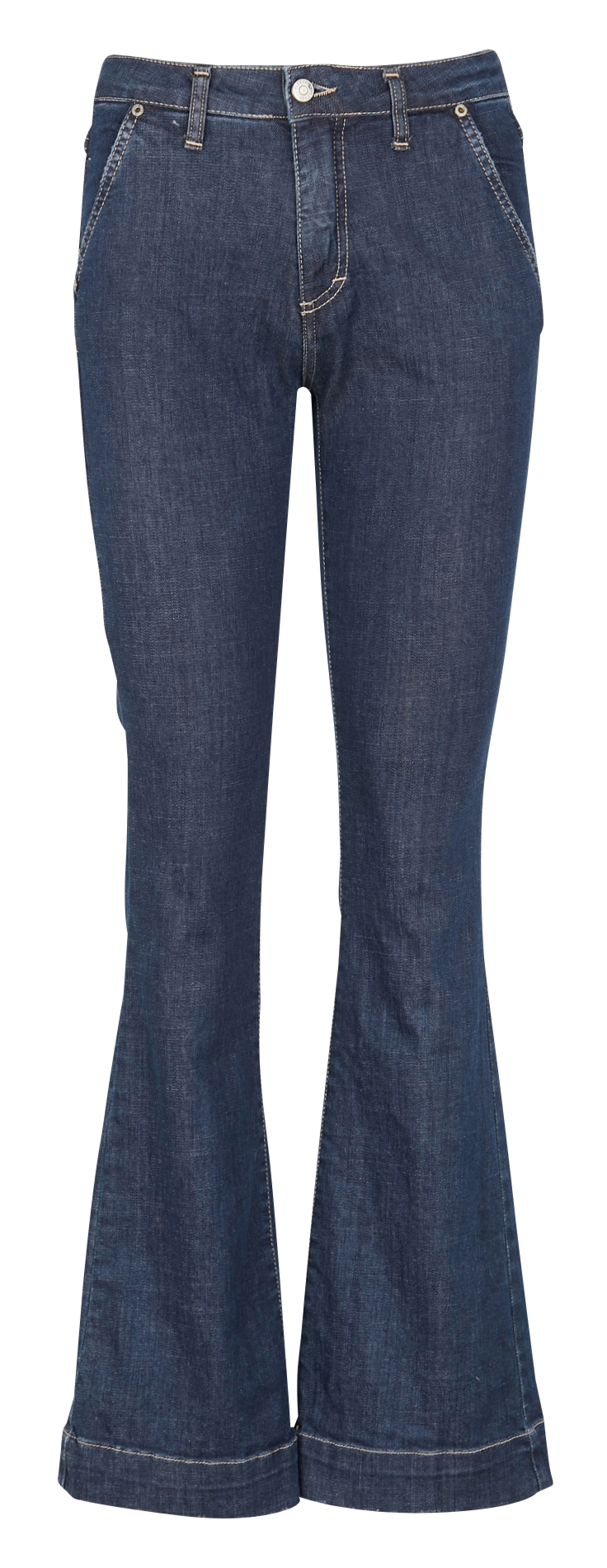 Bootcut cotton jeans PLEASE Blue