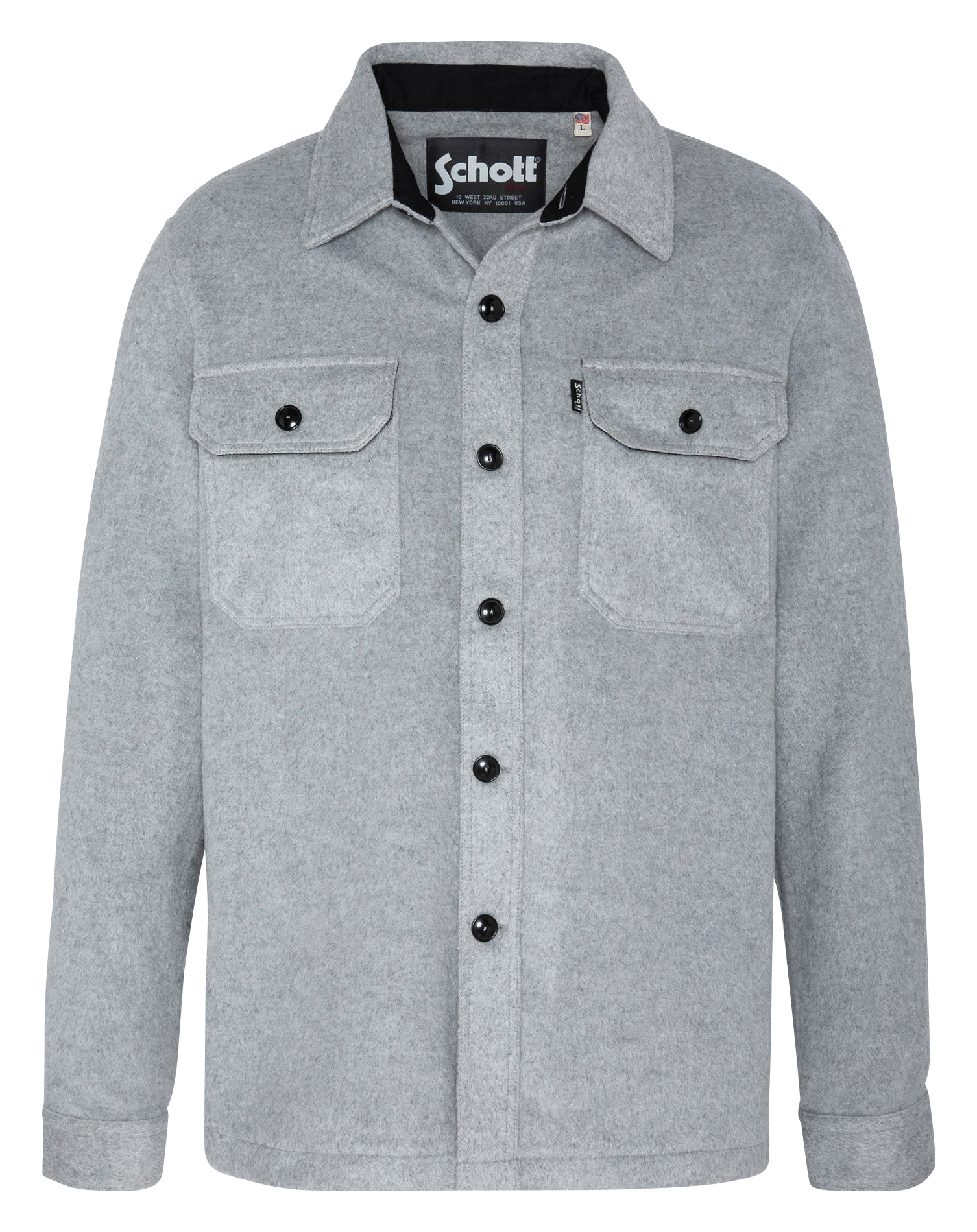 Surchemise col classique Gris