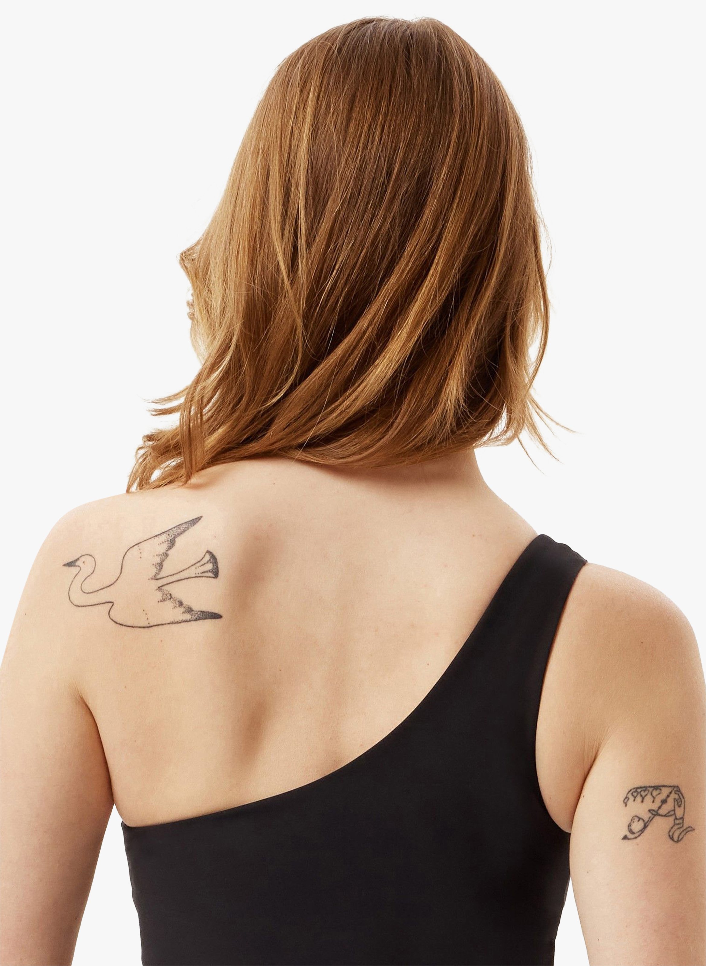 Brassière à une épaule Bianca GIRLFRIEND COLLECTIVE Noir