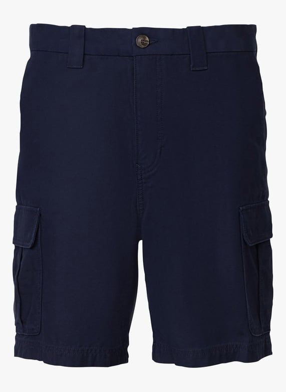 Blue Cotton cargo style Bermuda shorts