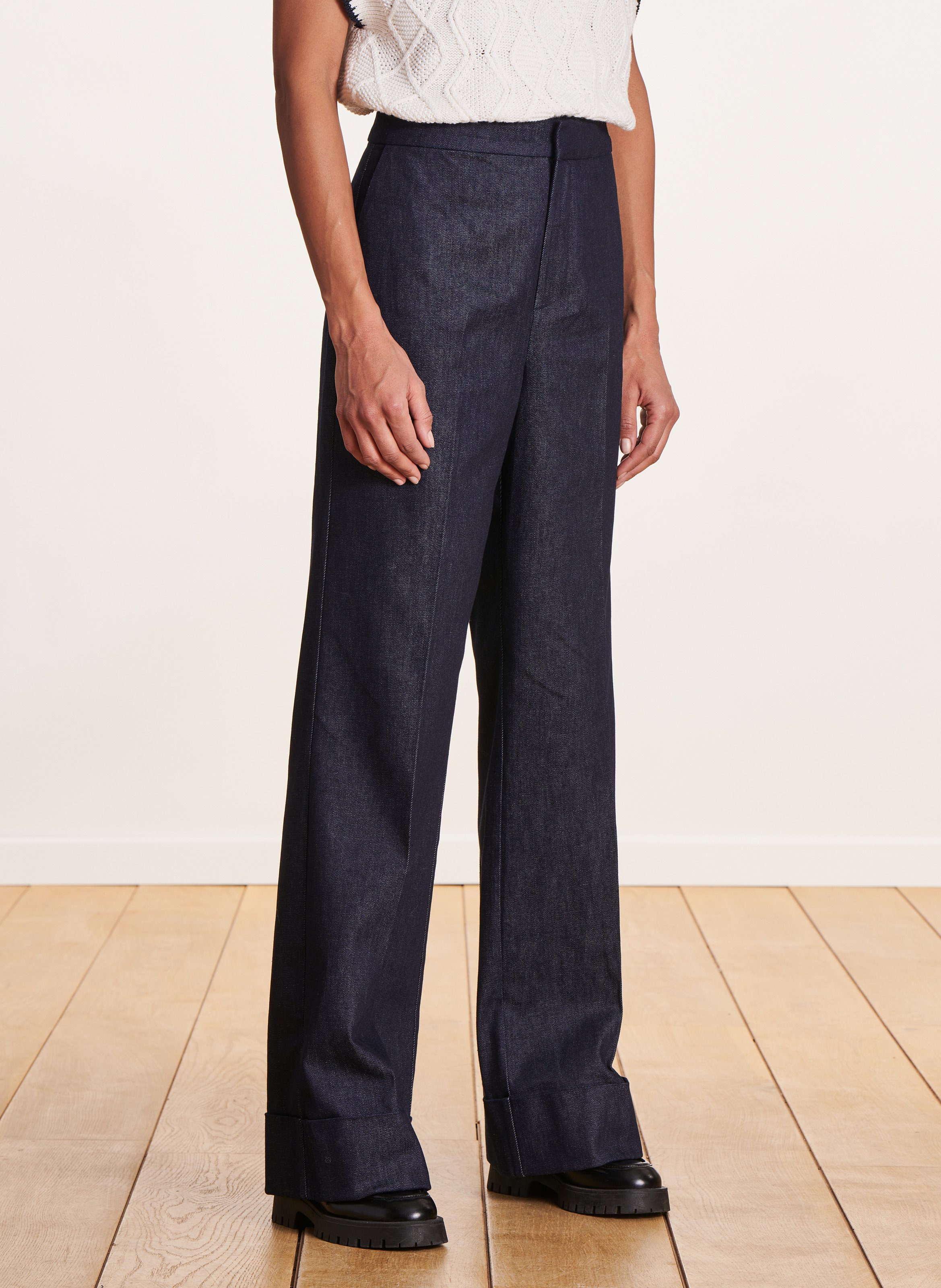High-rise wide-leg jeans LA FEE MARABOUTEE Blue