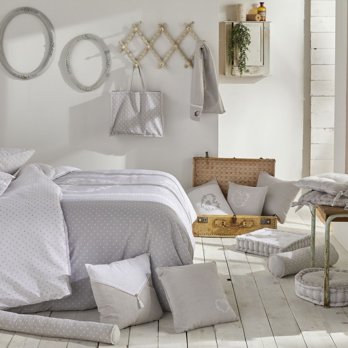 Cotton floor cushion TODAY LINGE DE MAISON Grey