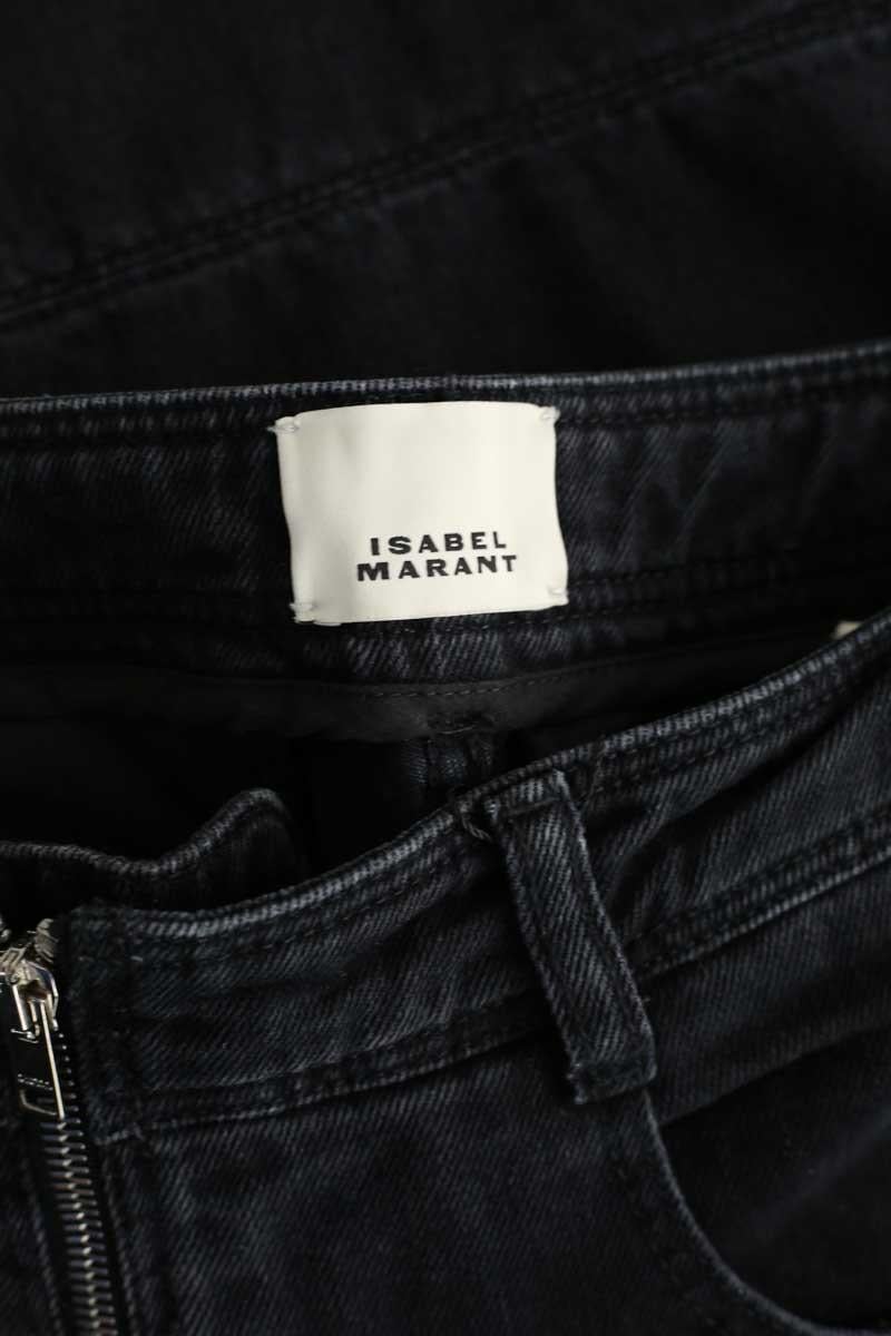 Cotton straight jeans ISABEL MARANT - Seconde Main Black