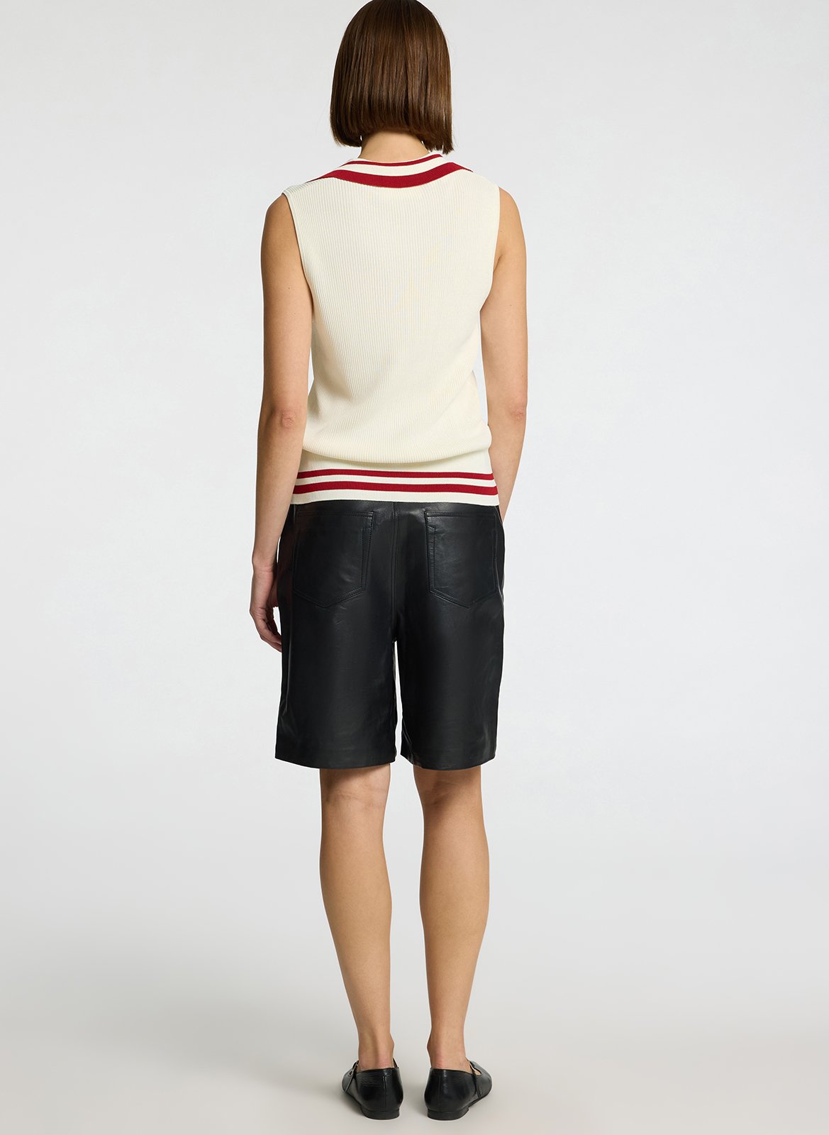 Pull droit en maille SELECTED Beige