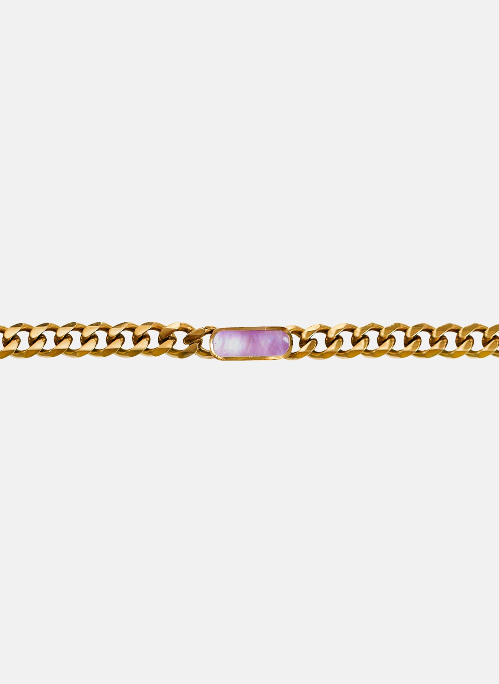 Columba chain bracelet AEC Paris Purple