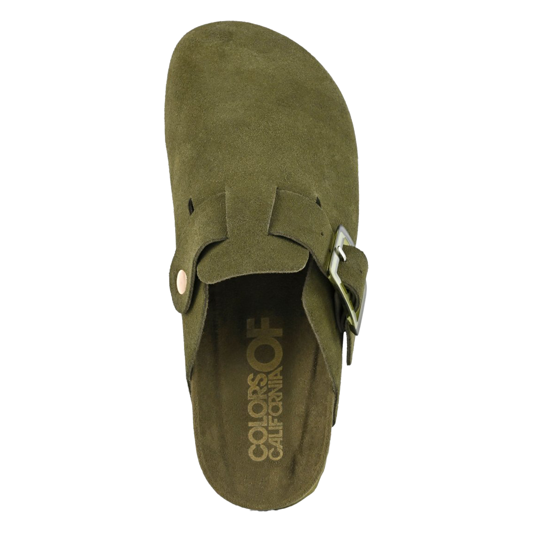 Sabot en cuir mélangé COLORS OF CALIFORNIA Kaki