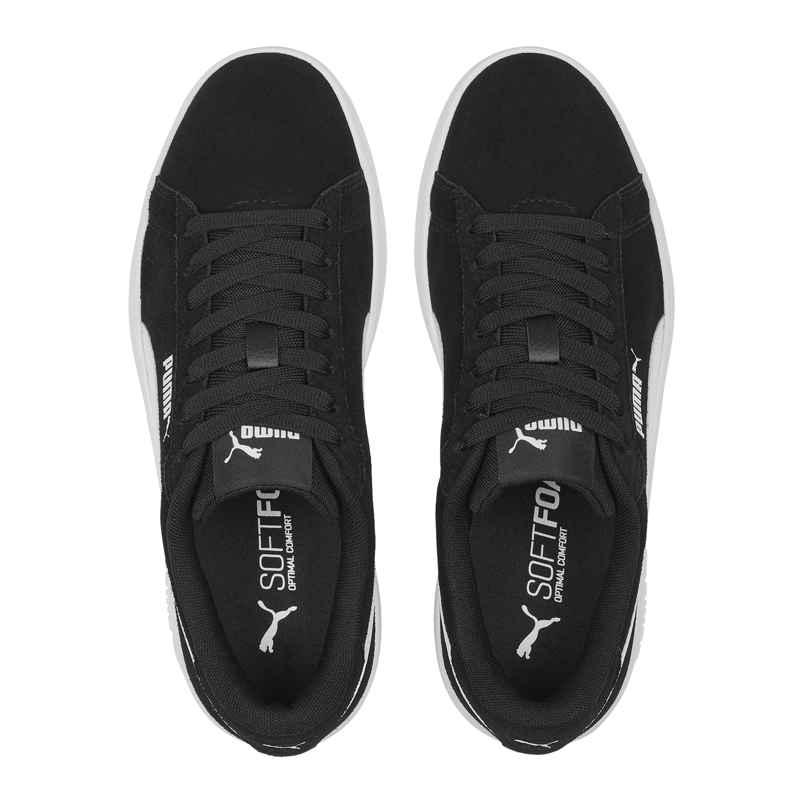 Junior leather smash sneakers PUMA Black