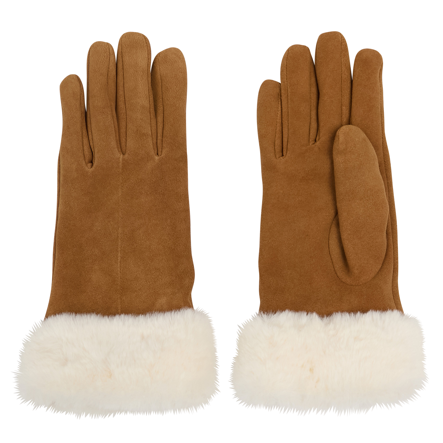 Lammlederhandschuhe ONE STEP Braun