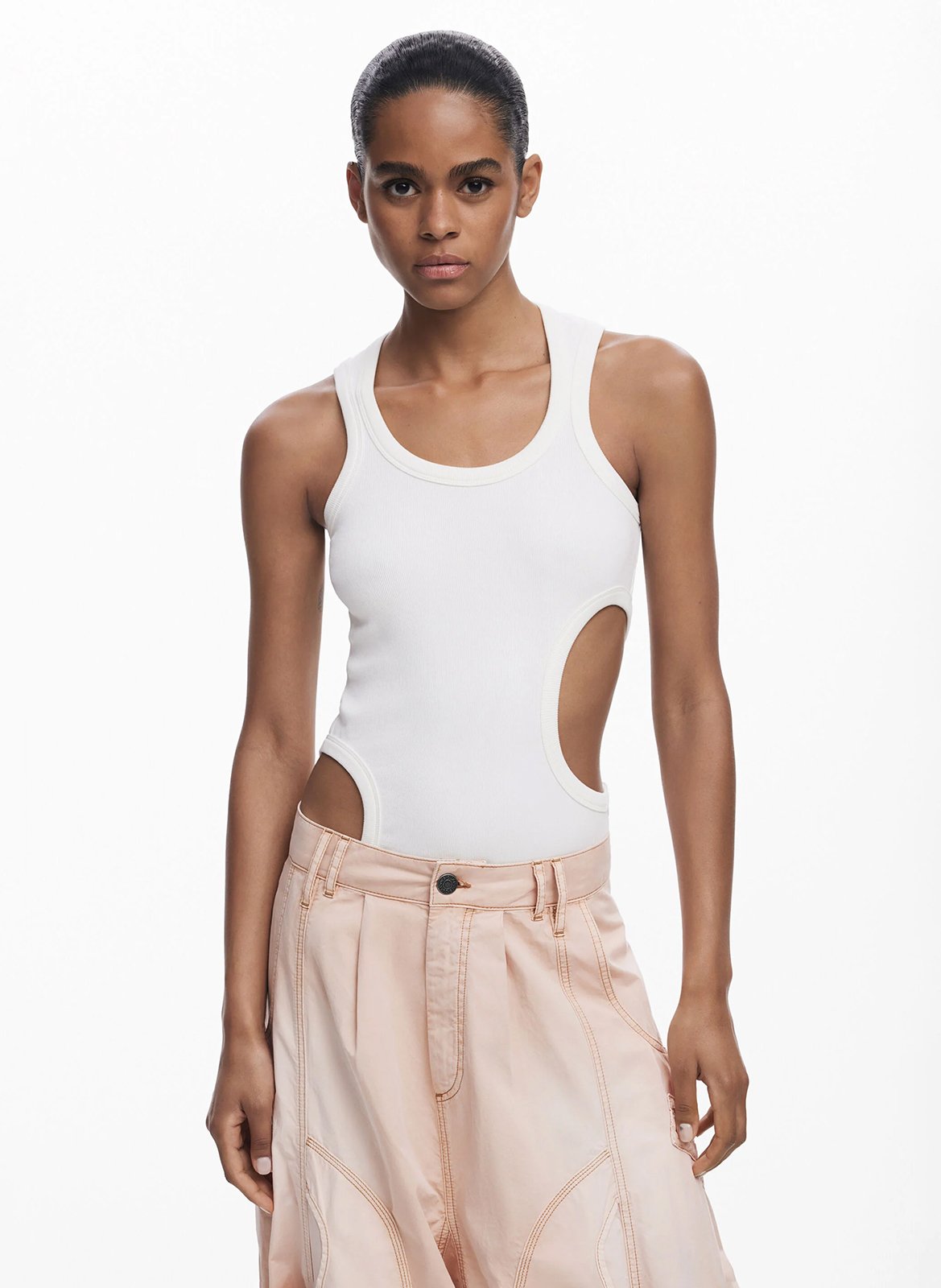 Débardeur col rond DESIGUAL Blanc