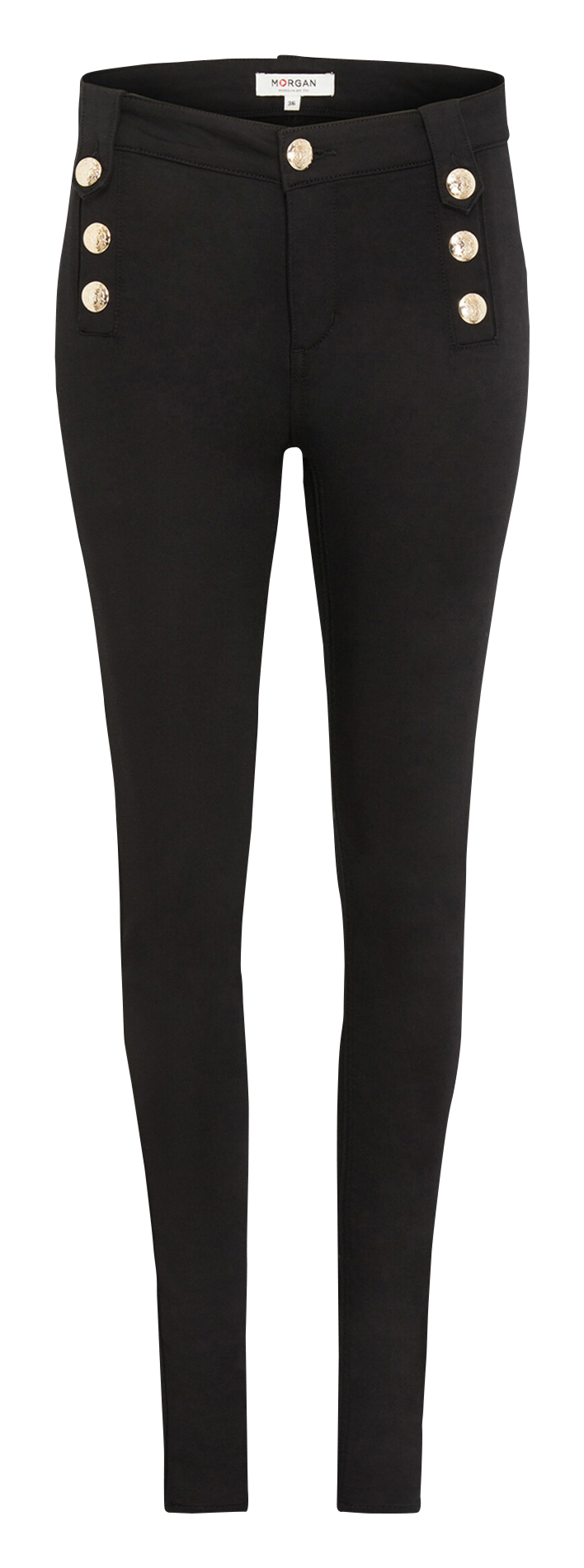 Skinny broek - katoenblend MORGAN Zwart