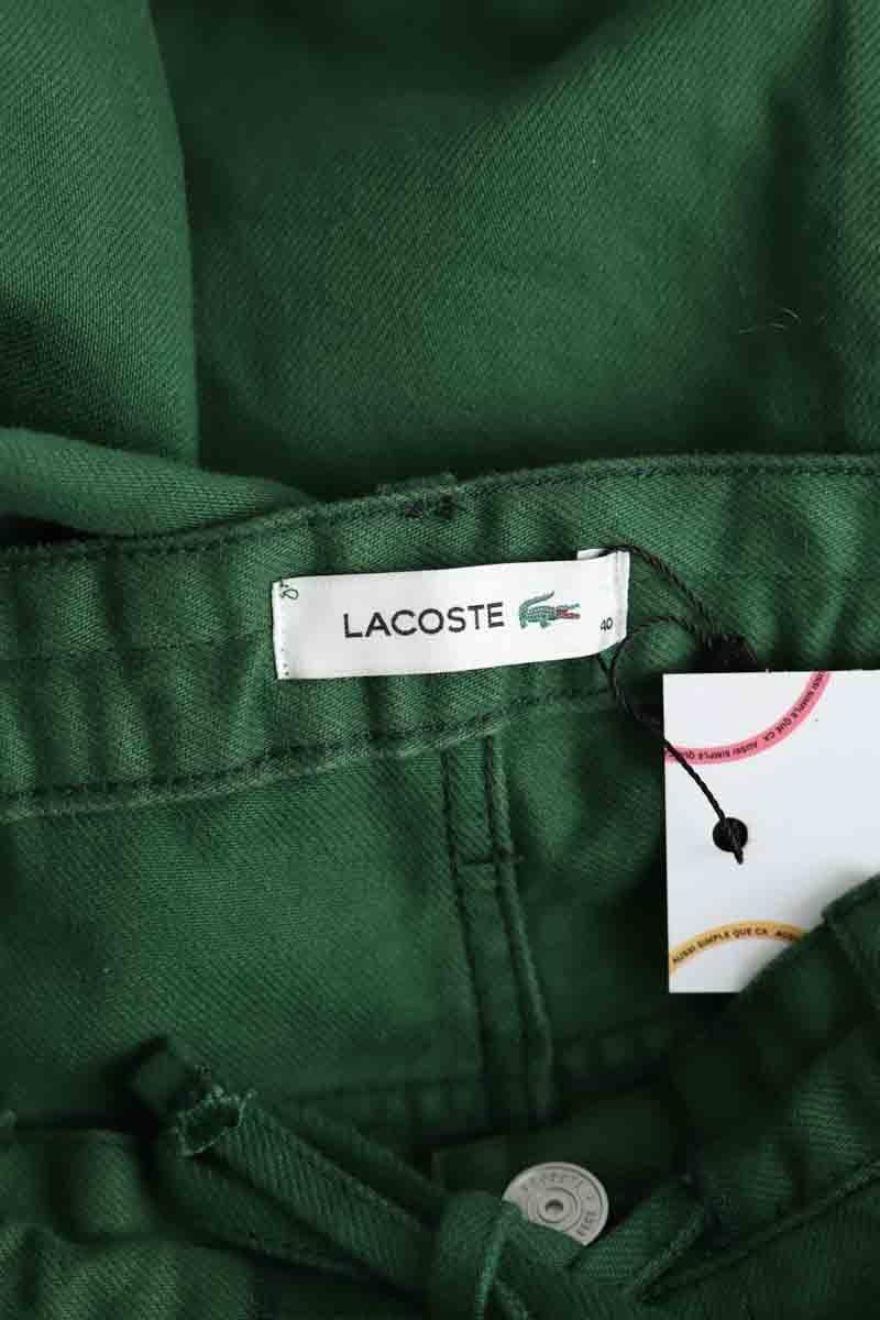 Cotton straight jeans LACOSTE - SECONDE MAIN Green