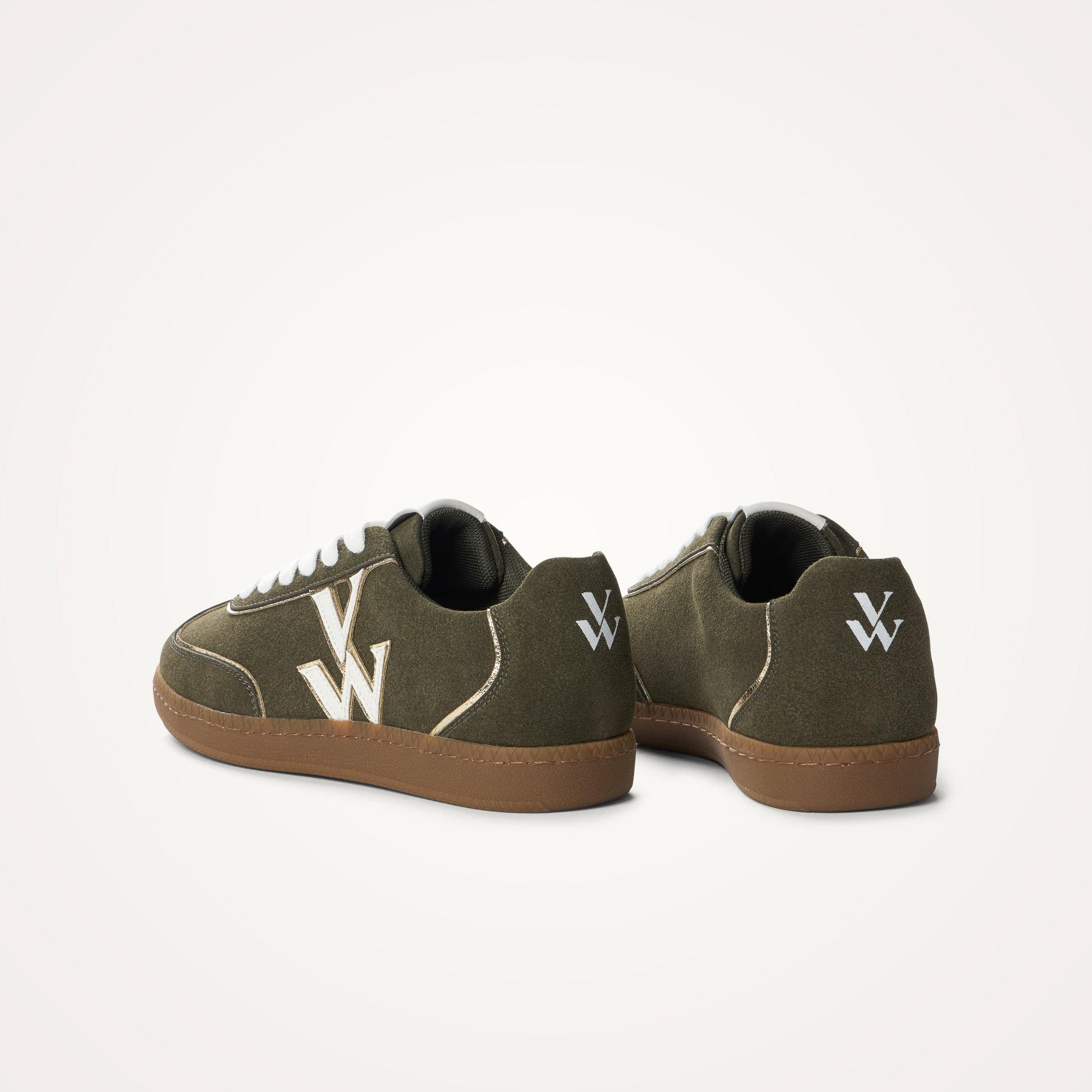 Low lace-up retro sneakers VANESSA WU Green