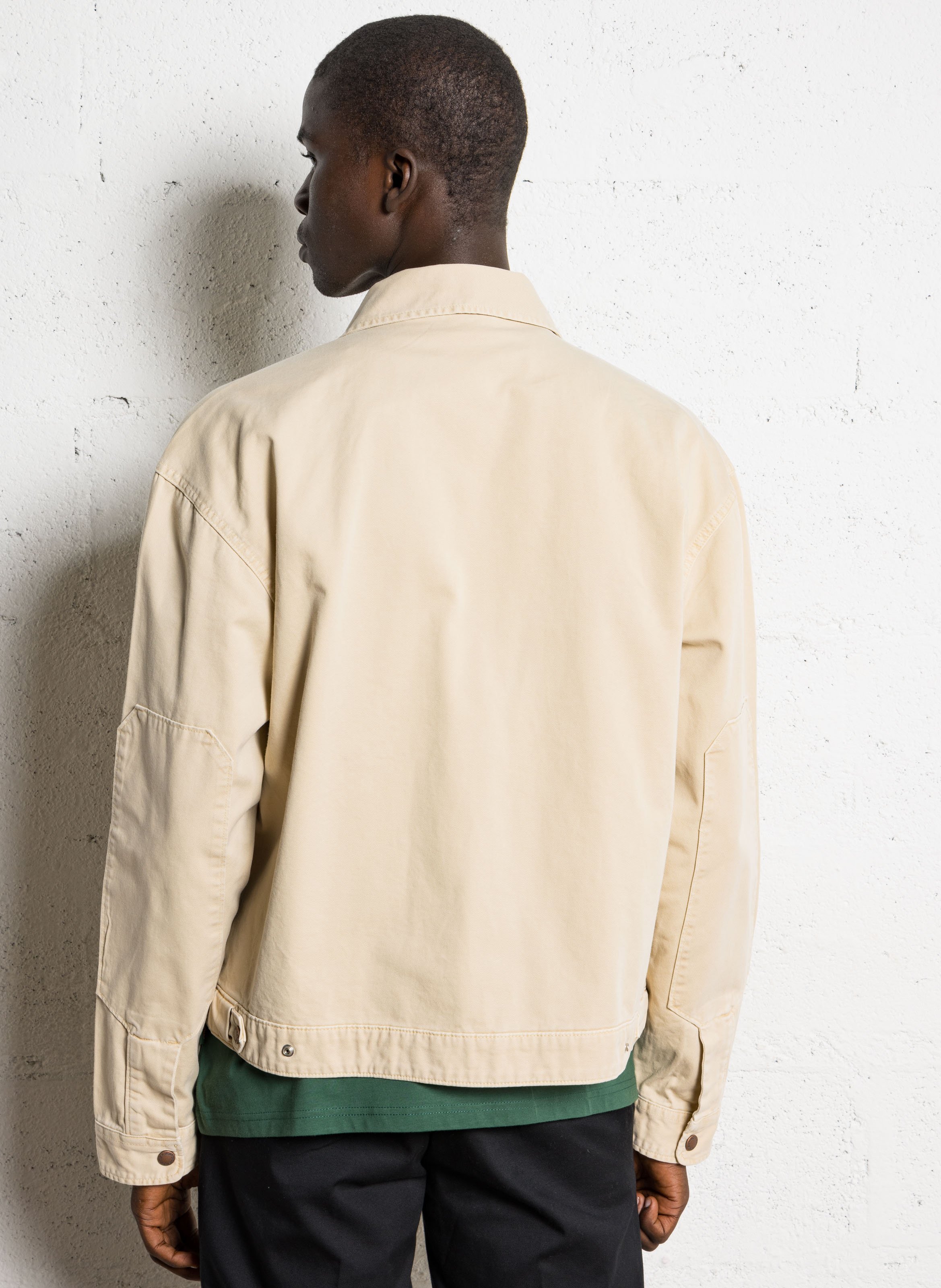 Katoenen jack met klassieke kraag DICKIES Beige