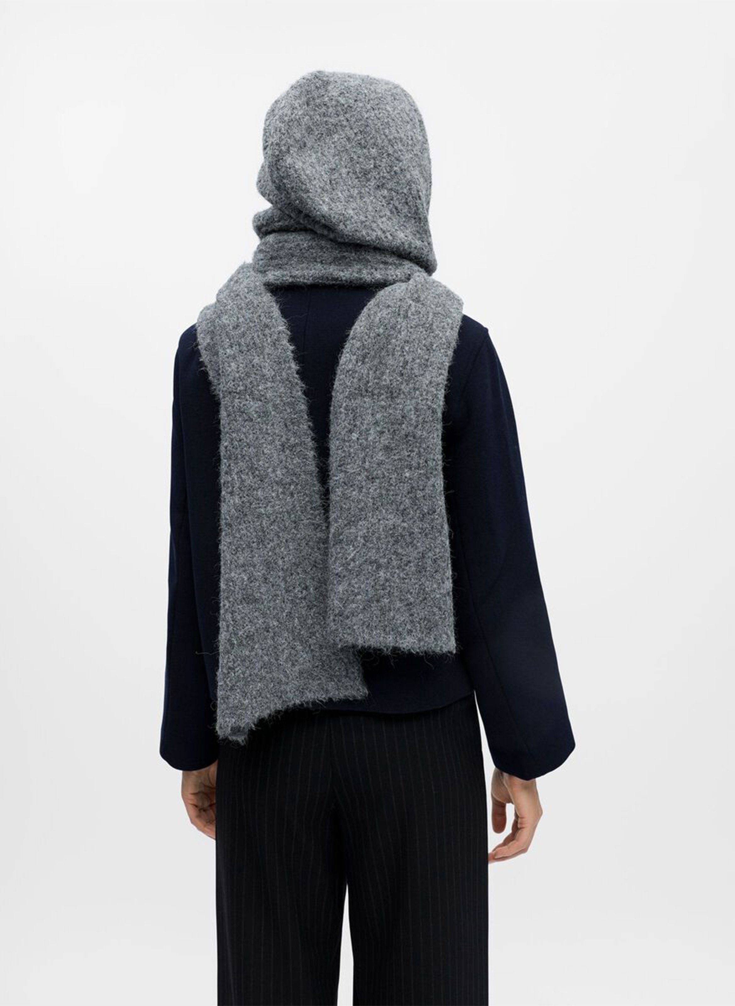 Cagoule en maille OBJECT Gris