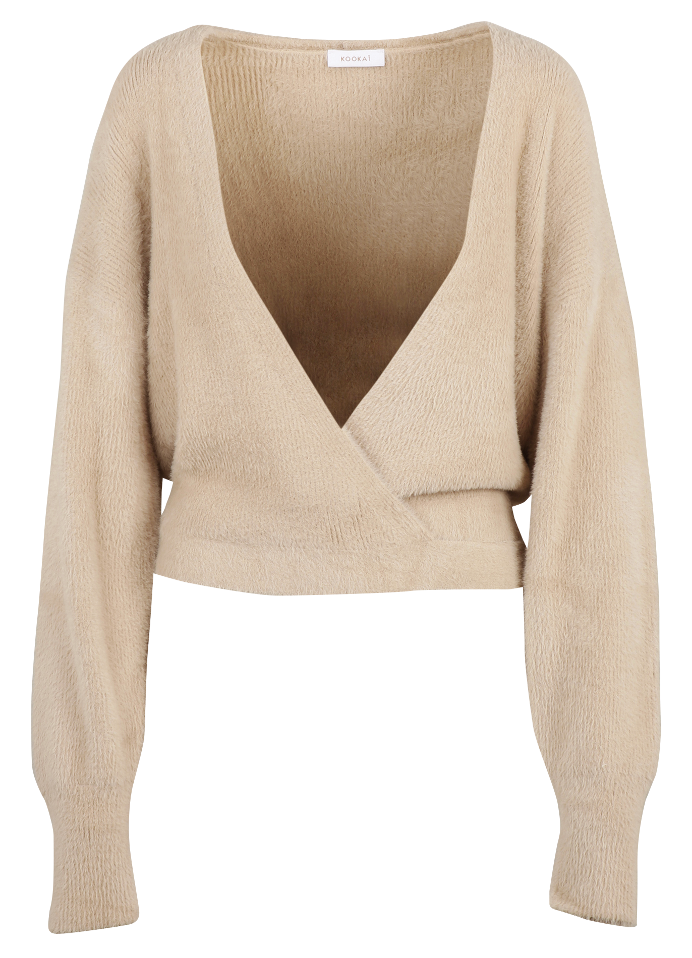 Oversized vest V-hals KOOKAI Beige