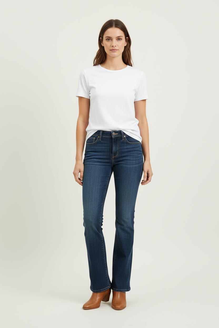 Cropped slim jeans with studs LEVI'S - Seconde main Blue