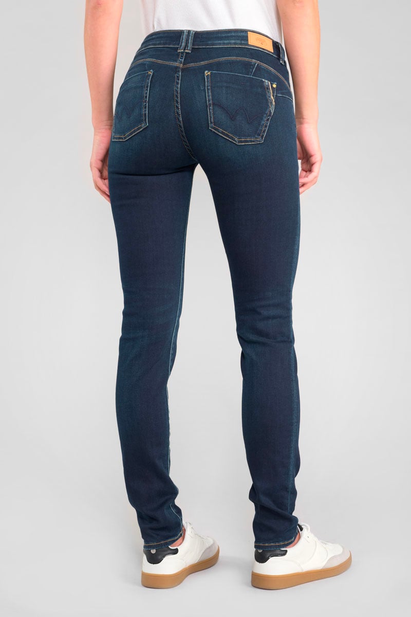 Push-up slim jeans, length 34 LE TEMPS DES CERISES Blue
