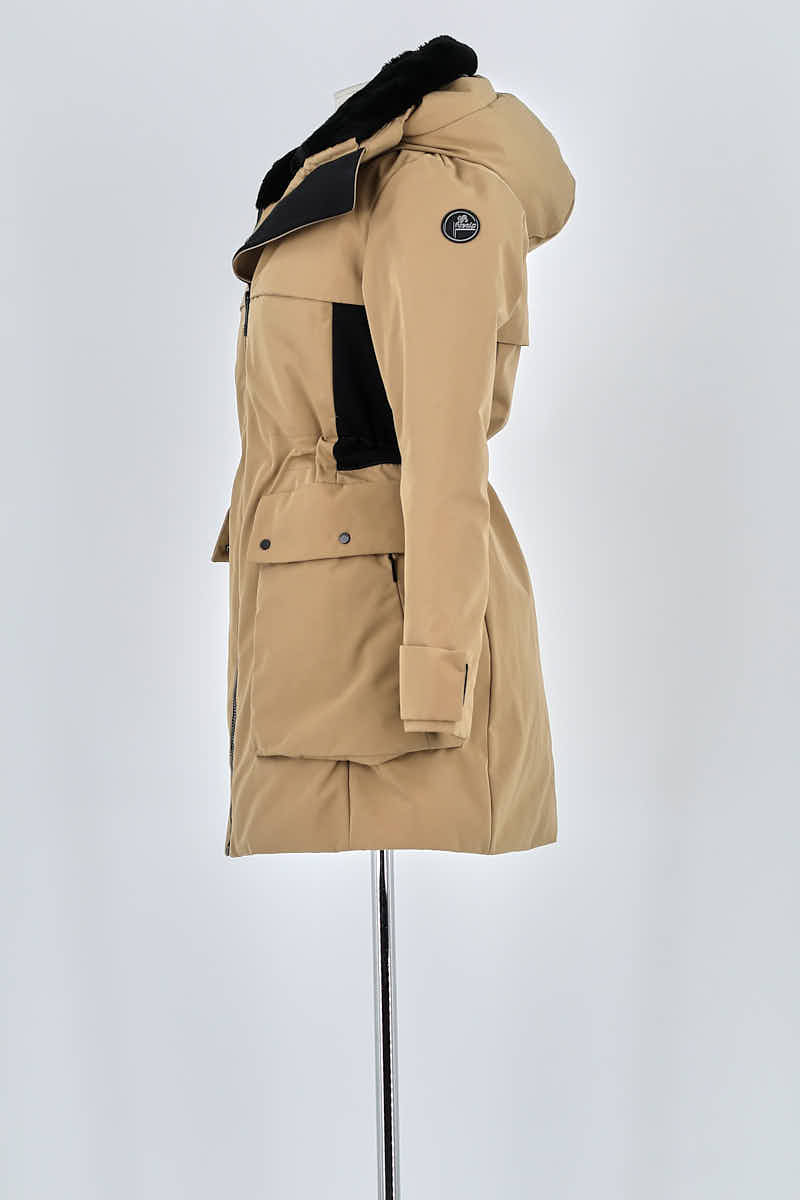 Lightweight quilted padded jacket with high neck FUSALP - Seconde main Beige