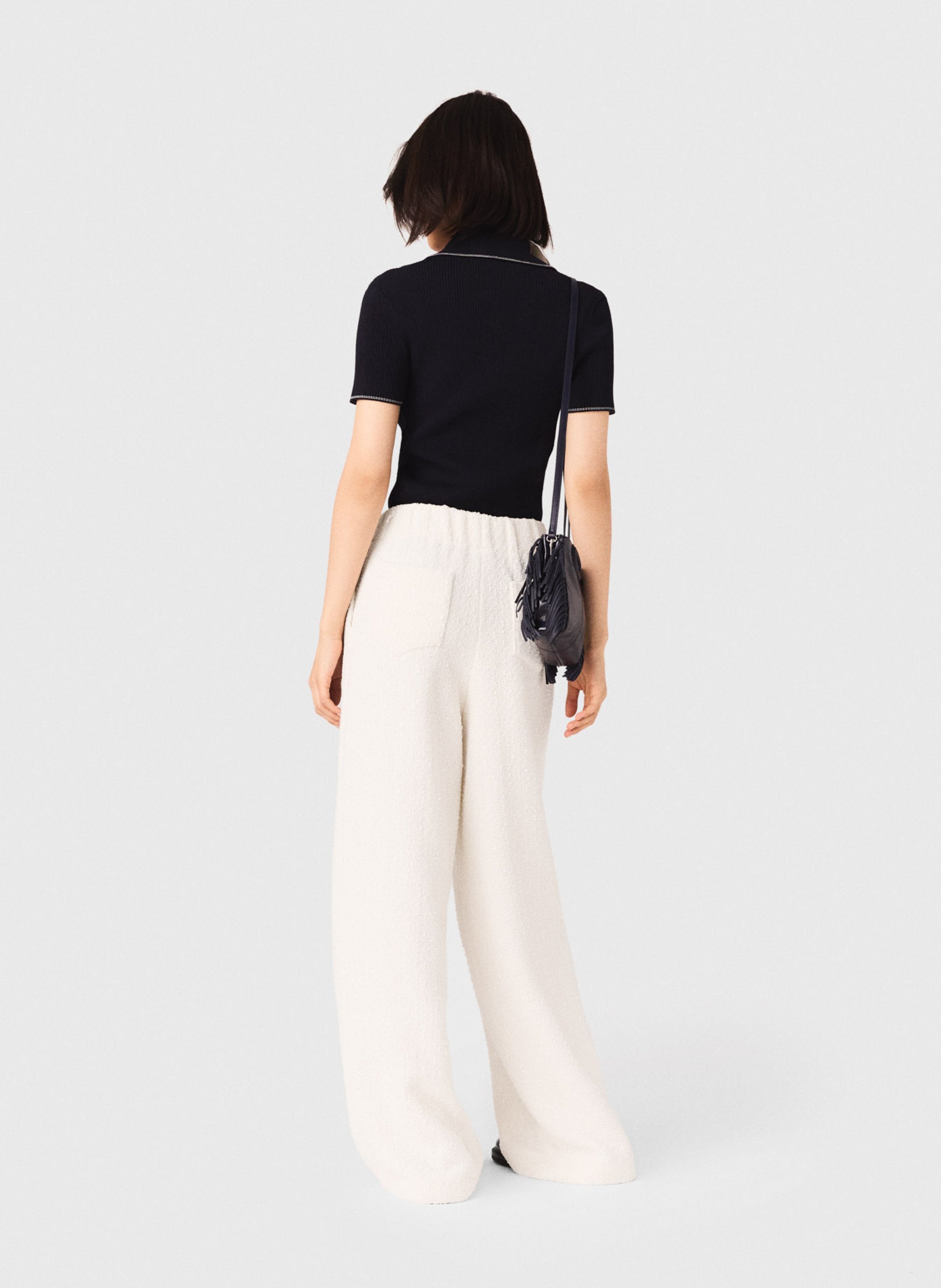 Cotton-blend chinos MAJE Beige