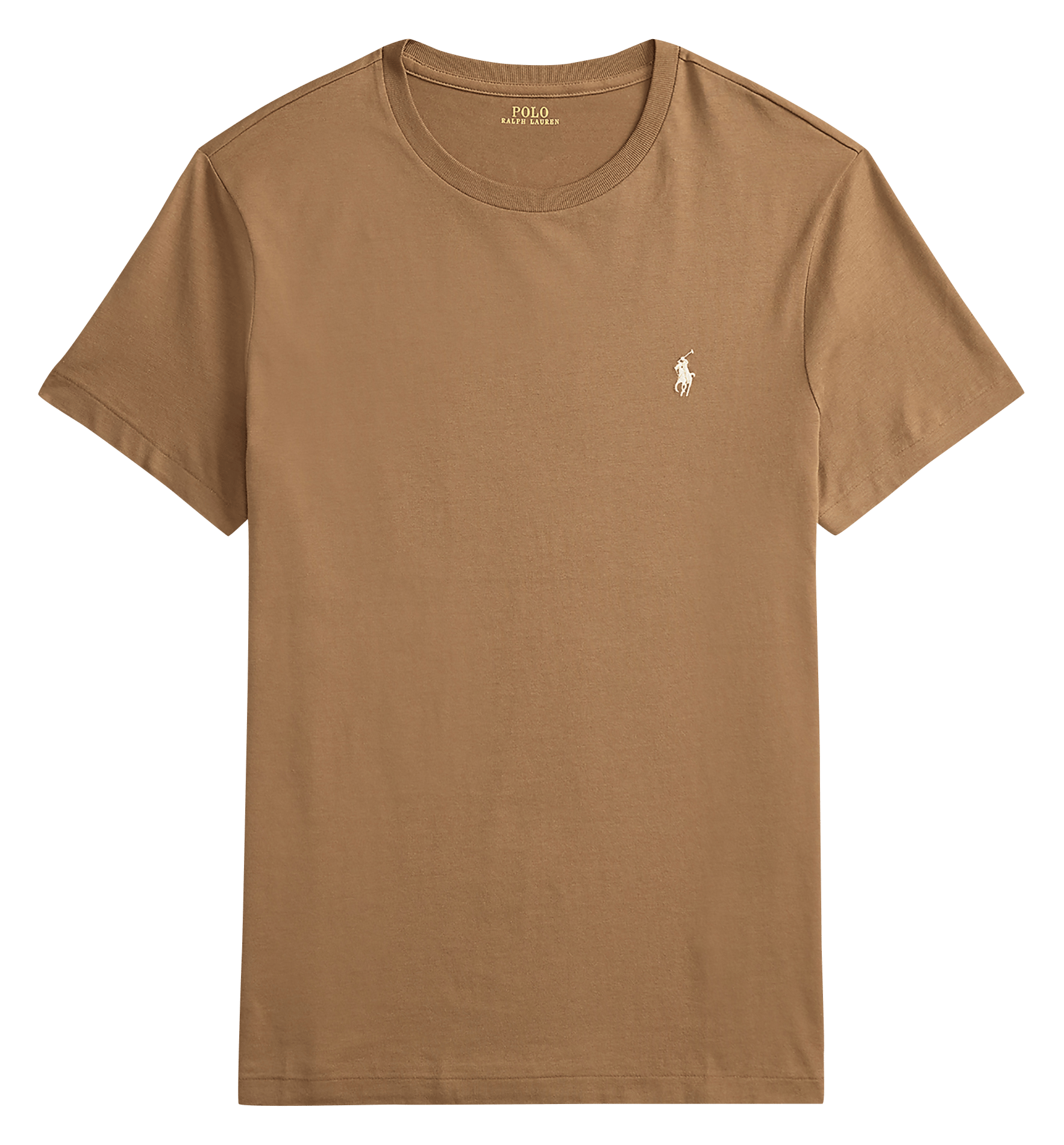 Slim-fit cotton T-shirt POLO RALPH LAUREN Brown