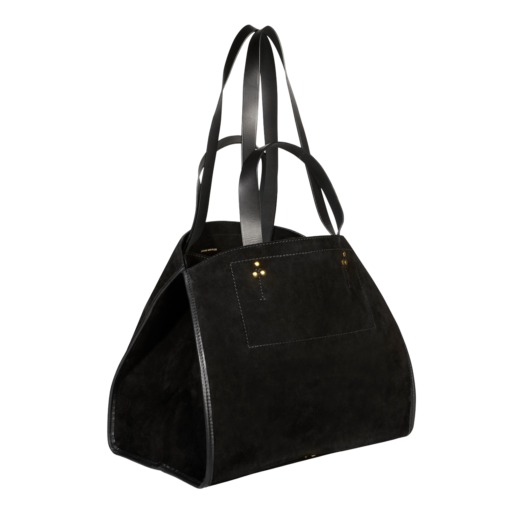 Sac cabas en cuir velours JEROME DREYFUSS Noir