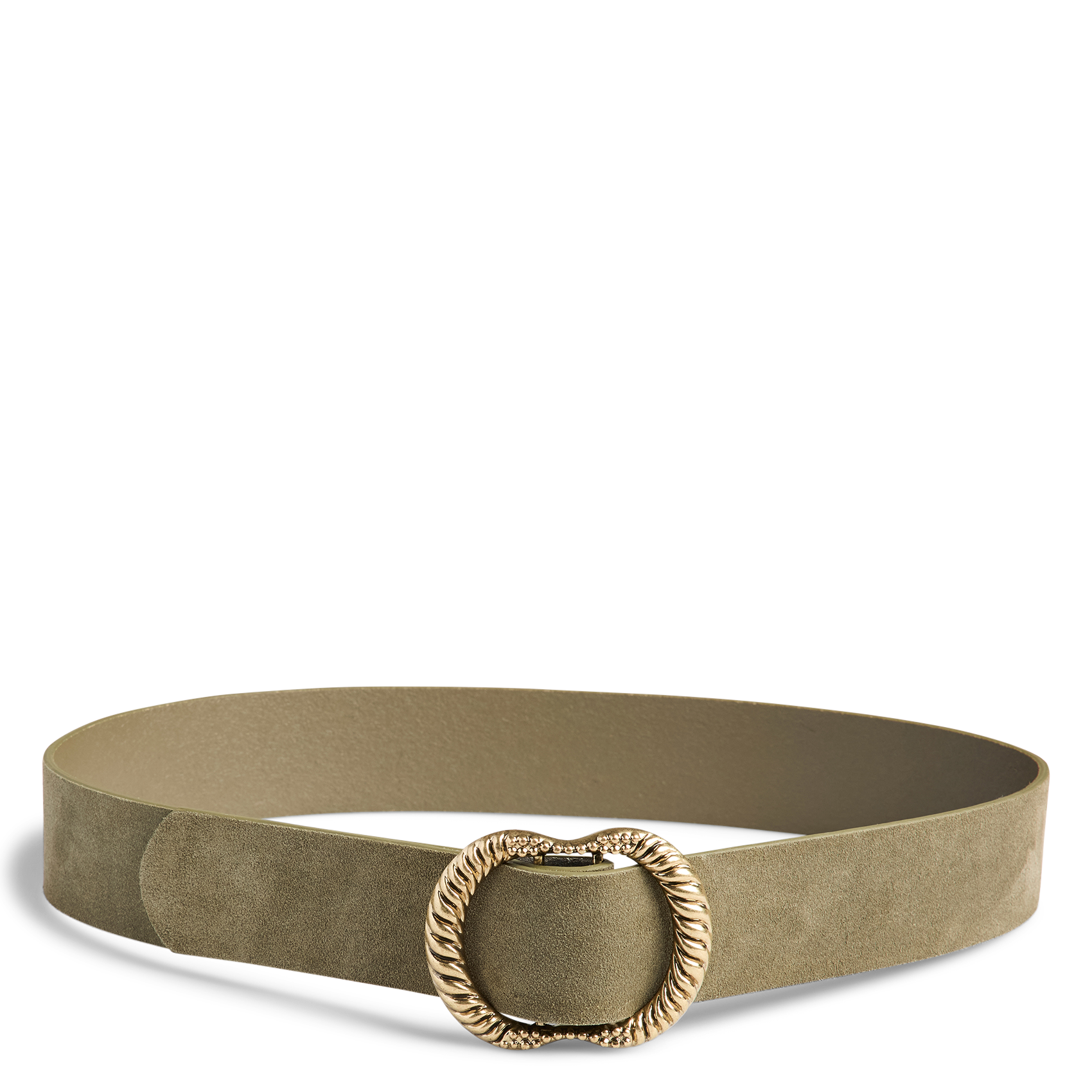 Suede belt with decorative buckle PIECES