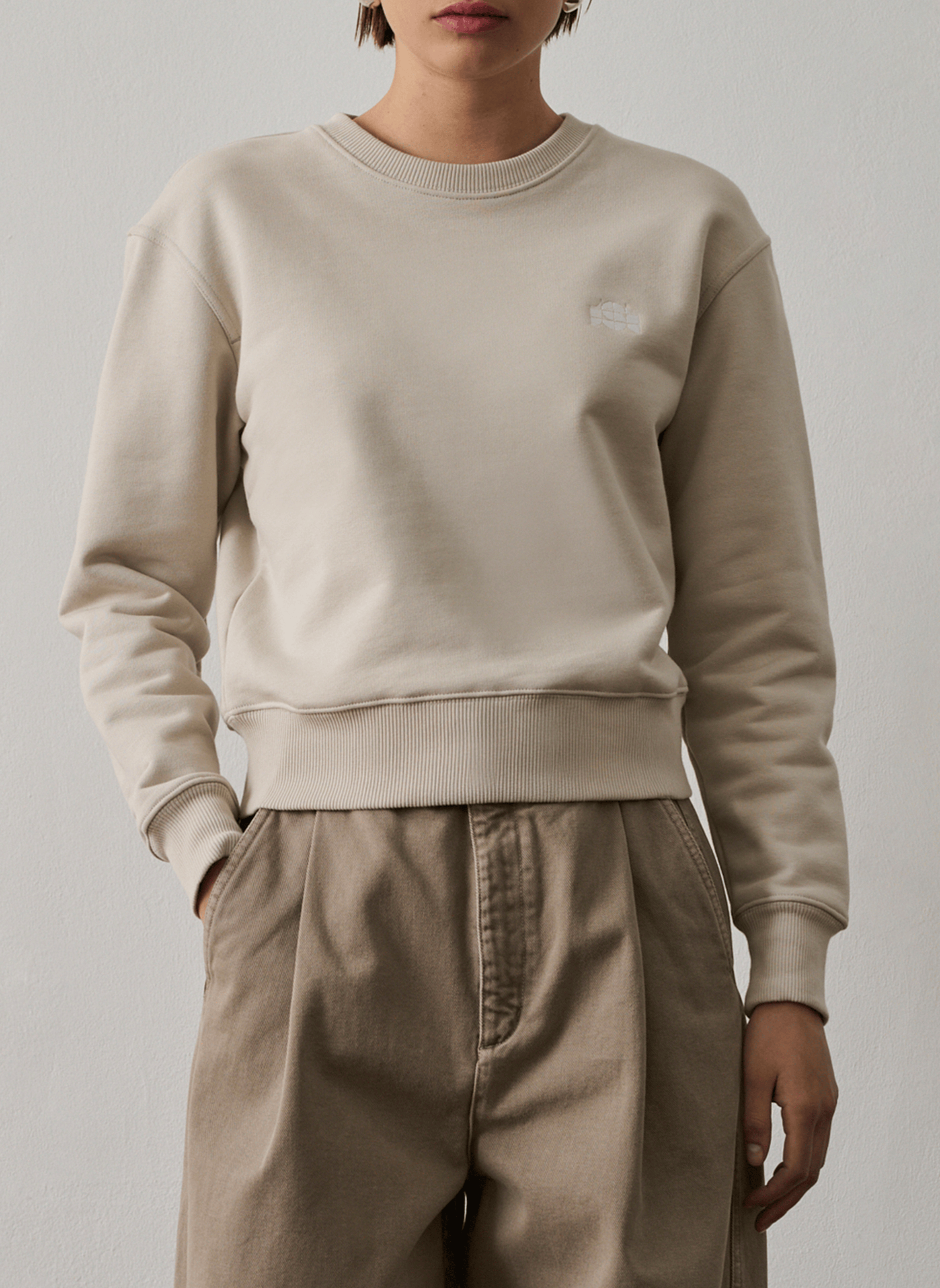 Gerader Bio-Baumwollpullover SOEUR