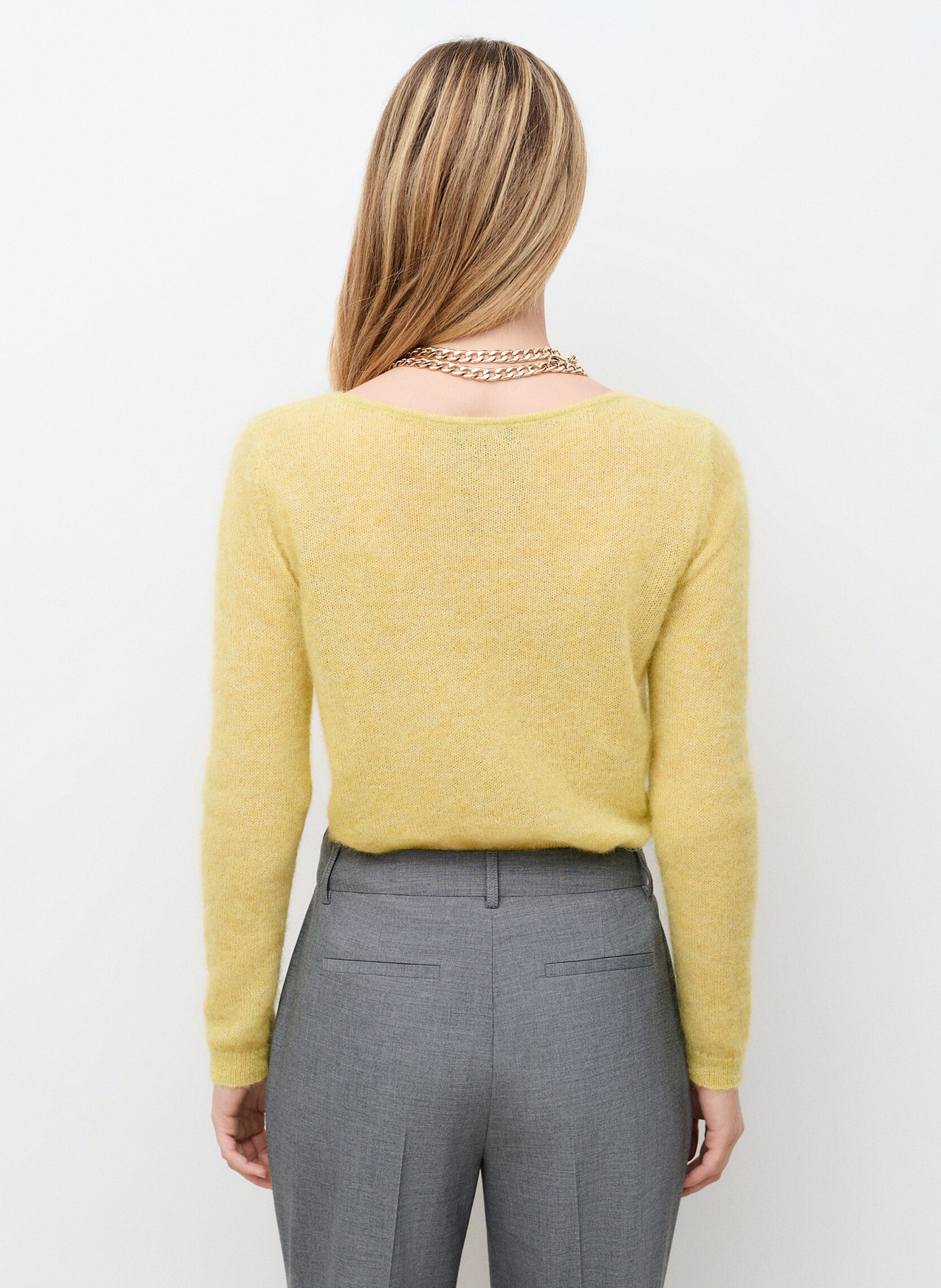 Rechte broek met halfhoge taille CAROLL Wit